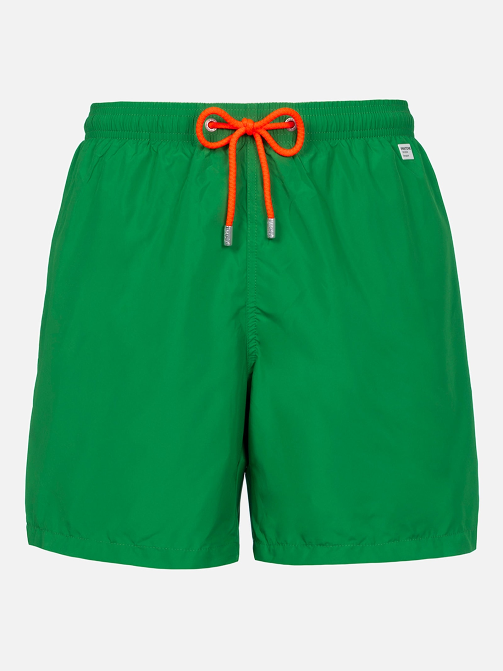 Mc2 Saint Barth Man Lightweight Fabric Grass Green Swim-shorts Lighting Pantone Pantone Special Edition In Green