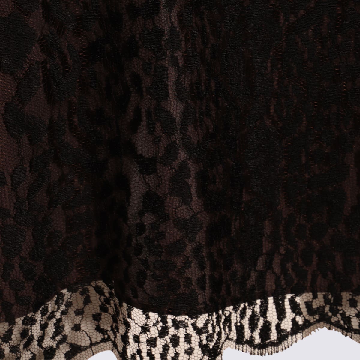 Tom Ford Black And Brown Skirt In Multi