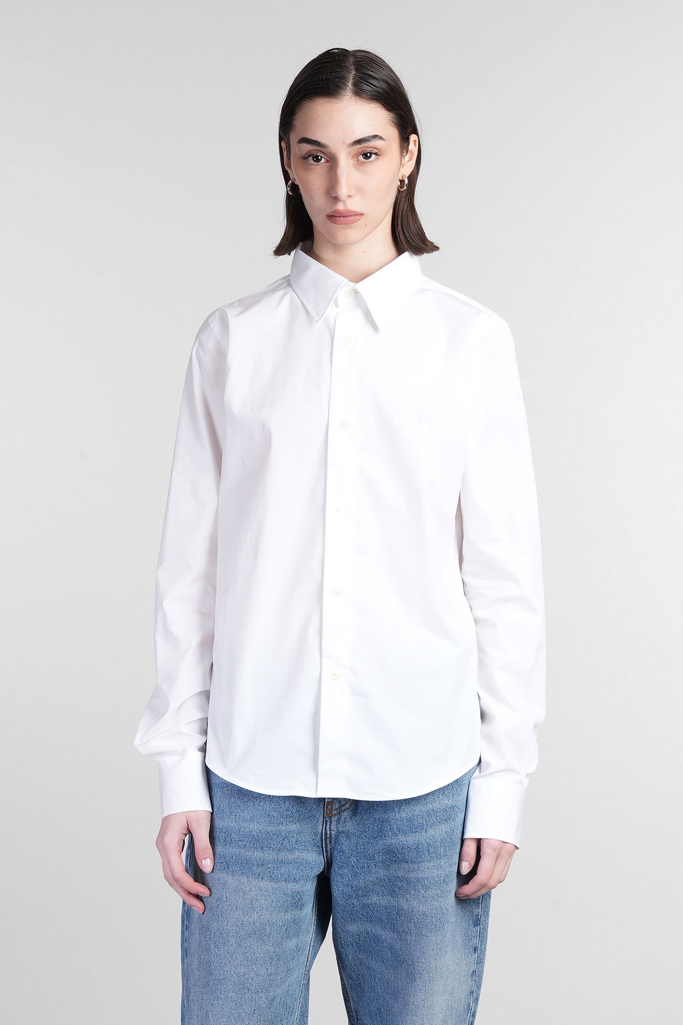 Shirt In White Cotton
