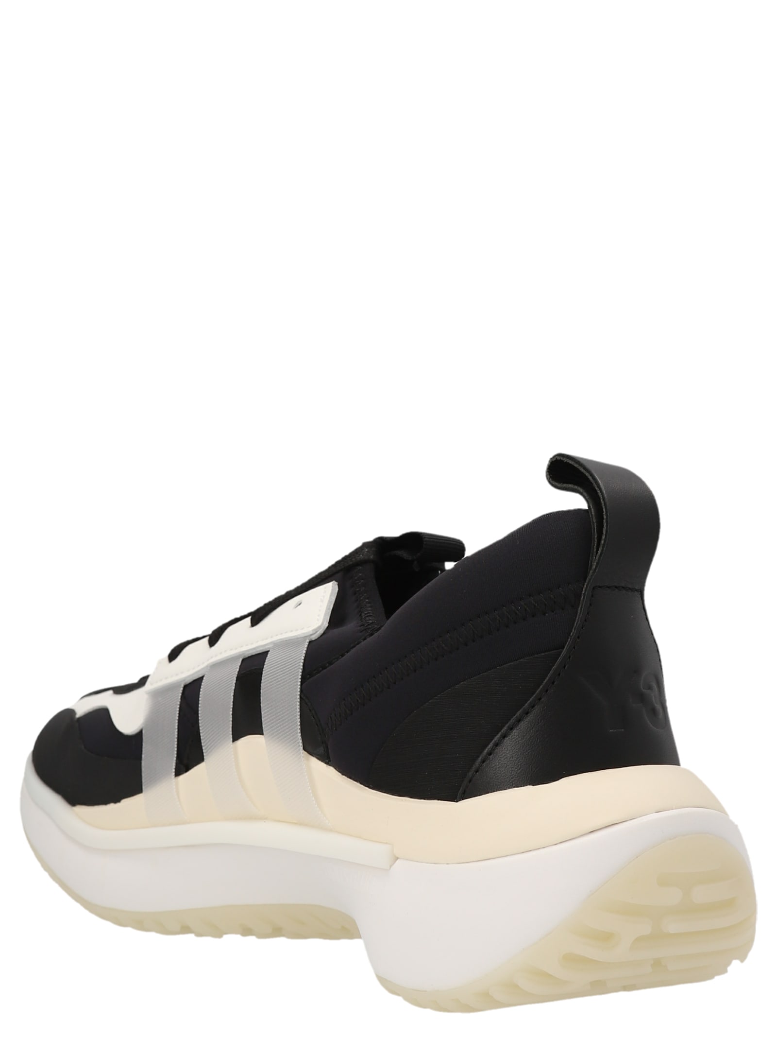 Shop Y-3 Flaresan Cozy Ii Sneakers In Black Core White