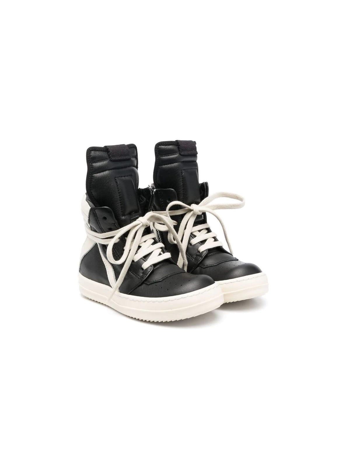 Rick Owens Geobaskets Leather High Sneakers