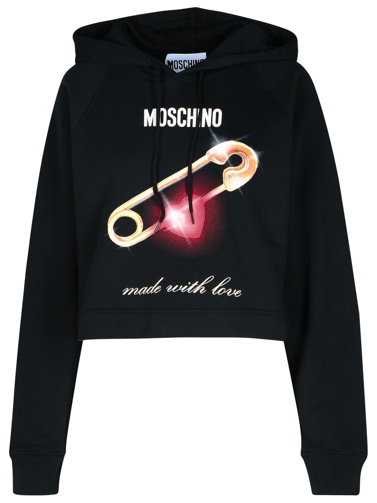 Moschino Black Cotton Sweatshirt