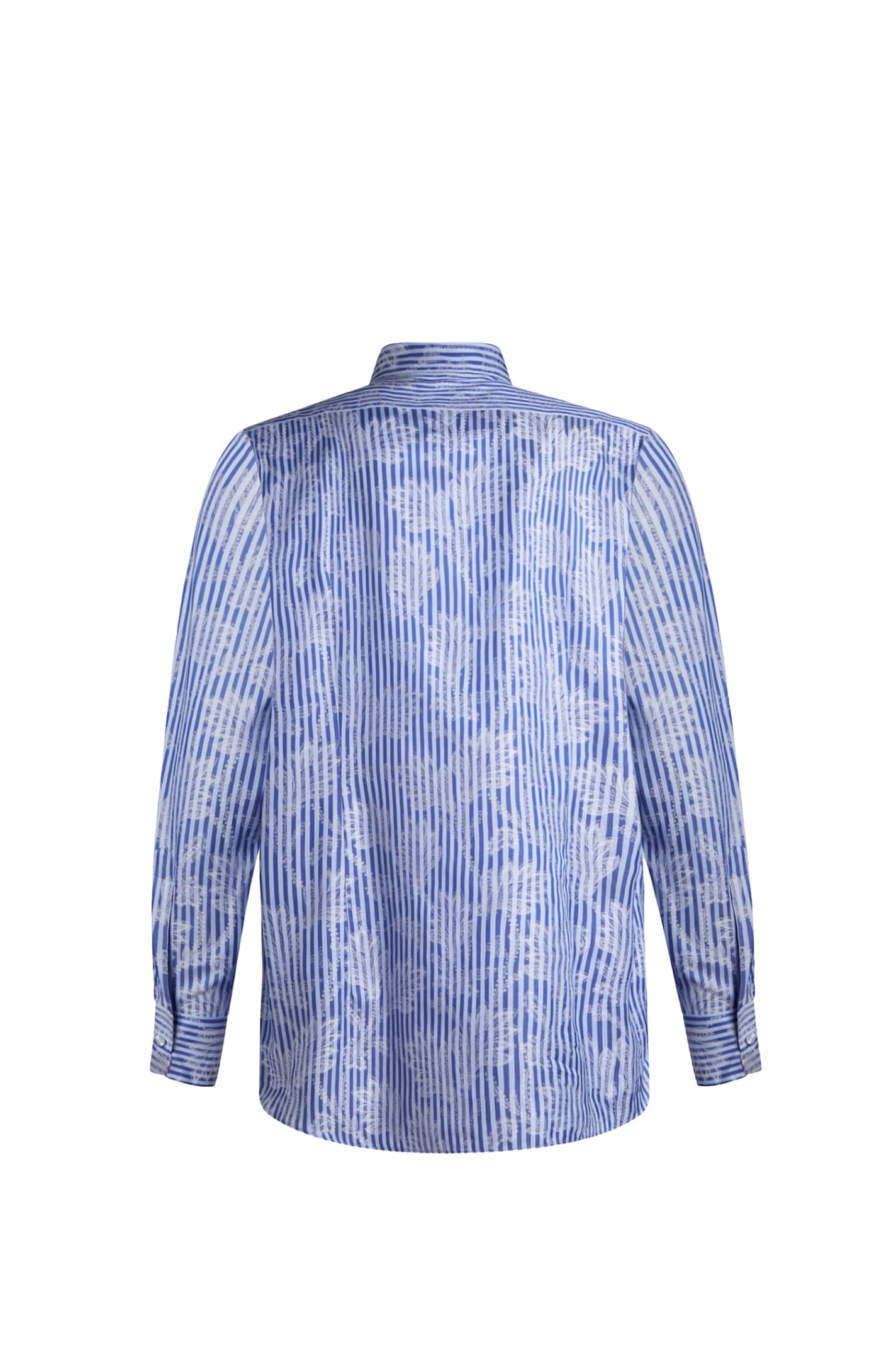 Shop Etro Shirt In Clear Blue