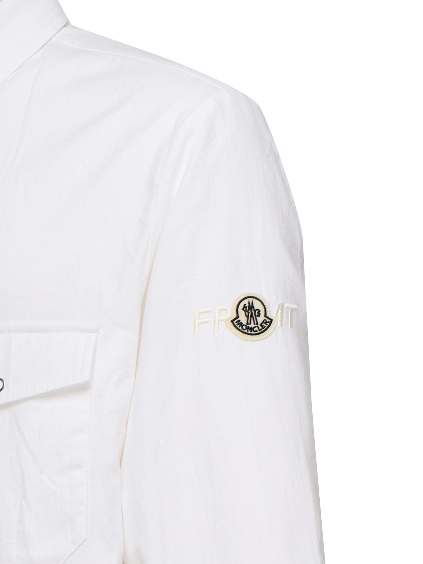 Moncler White Overshirt In White
