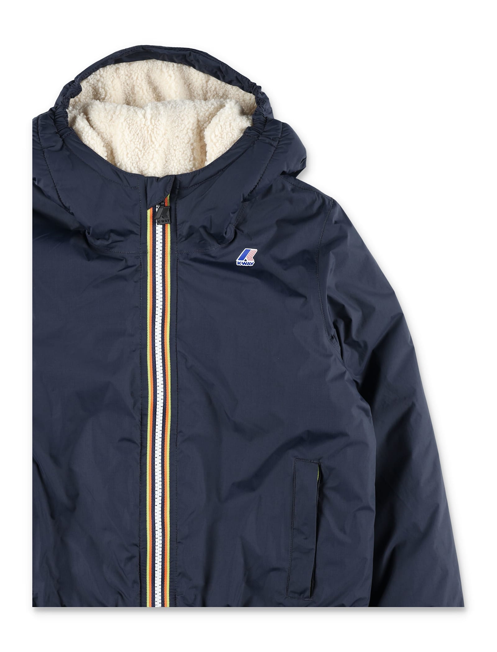 K-way Kid -  Le Vrai 4.0 Claude Orsetto Jacket In Blue