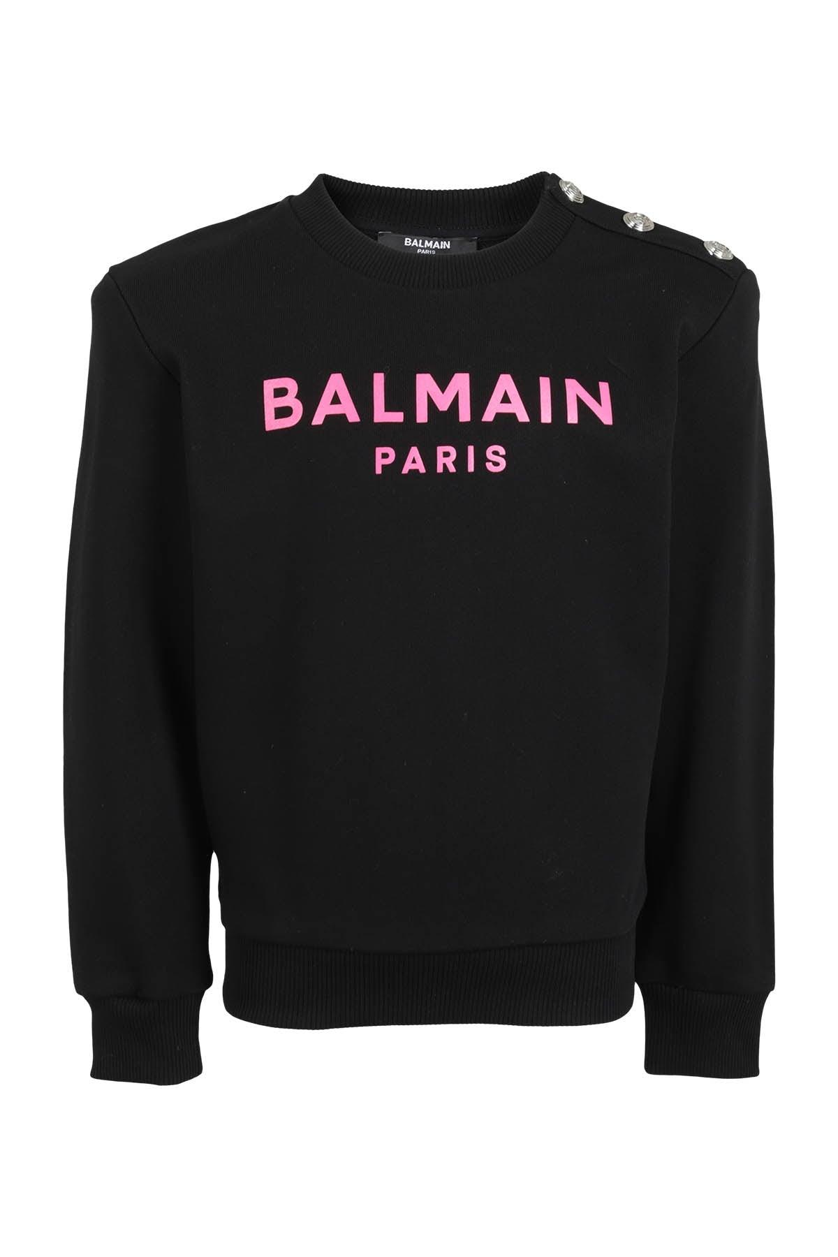 Balmain logo printed crewneck sweatshirt