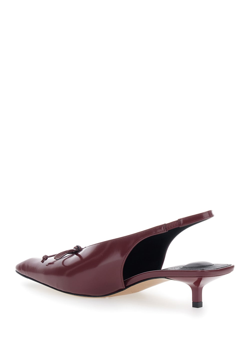 Jacquemus Les Slingbacks Cubisto B In Burgundy