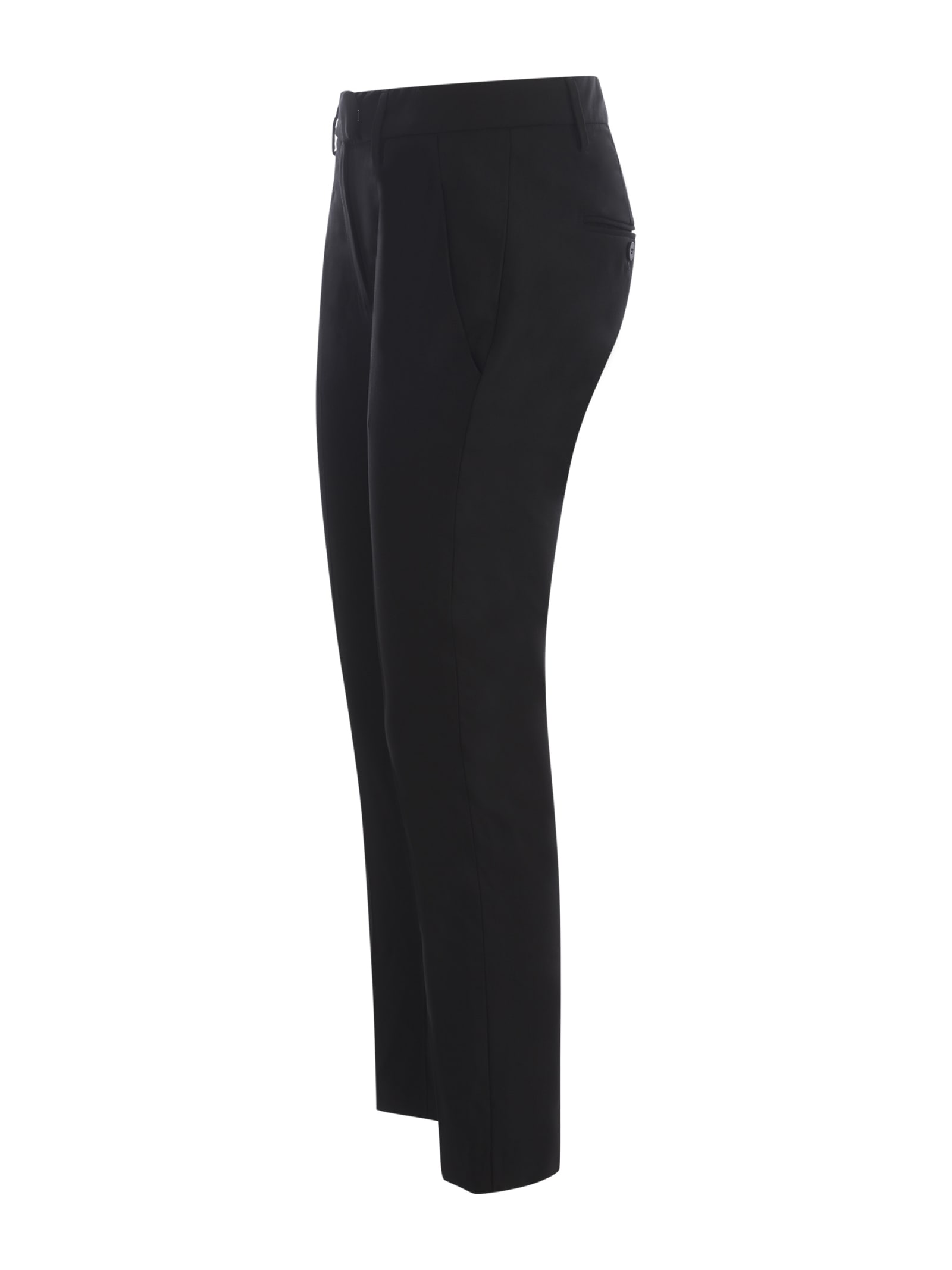 Shop Dondup Trousers  Perfect In Nero