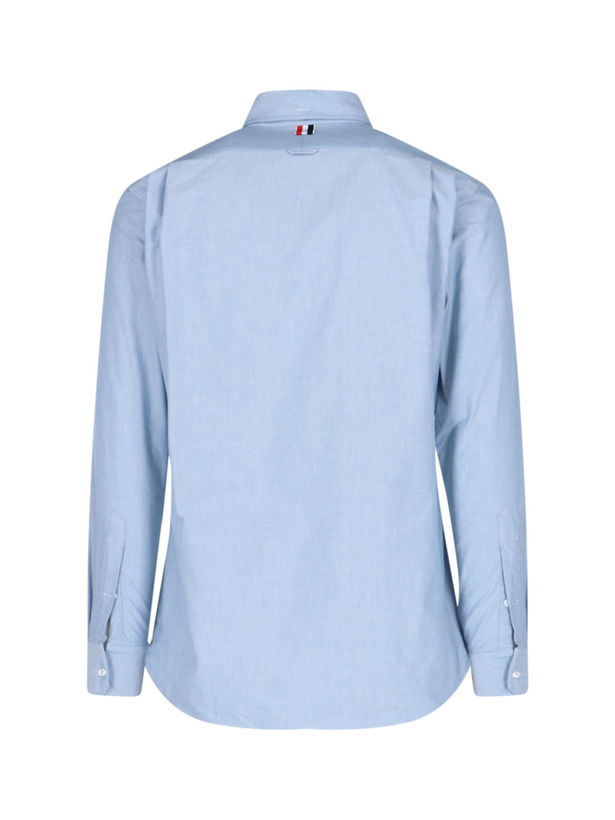 Shop Thom Browne Botton Down Shirt In Blue