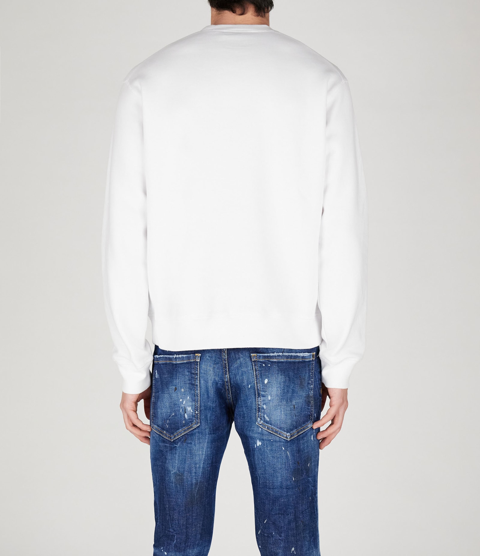 Shop Dsquared2 Sweatshirt In White