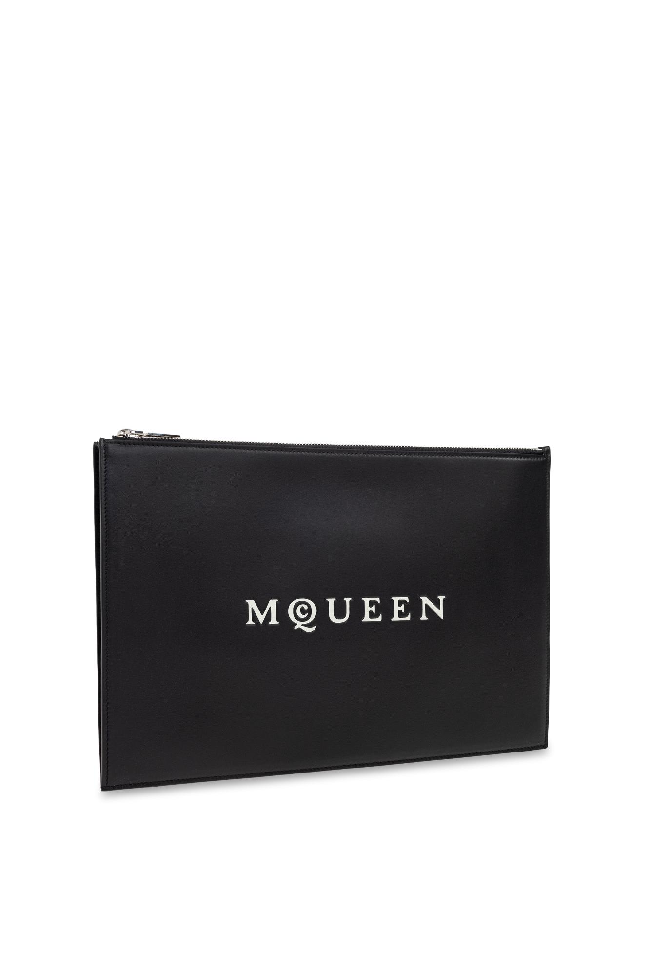 Alexander Mcqueen Leather Handbag In Black