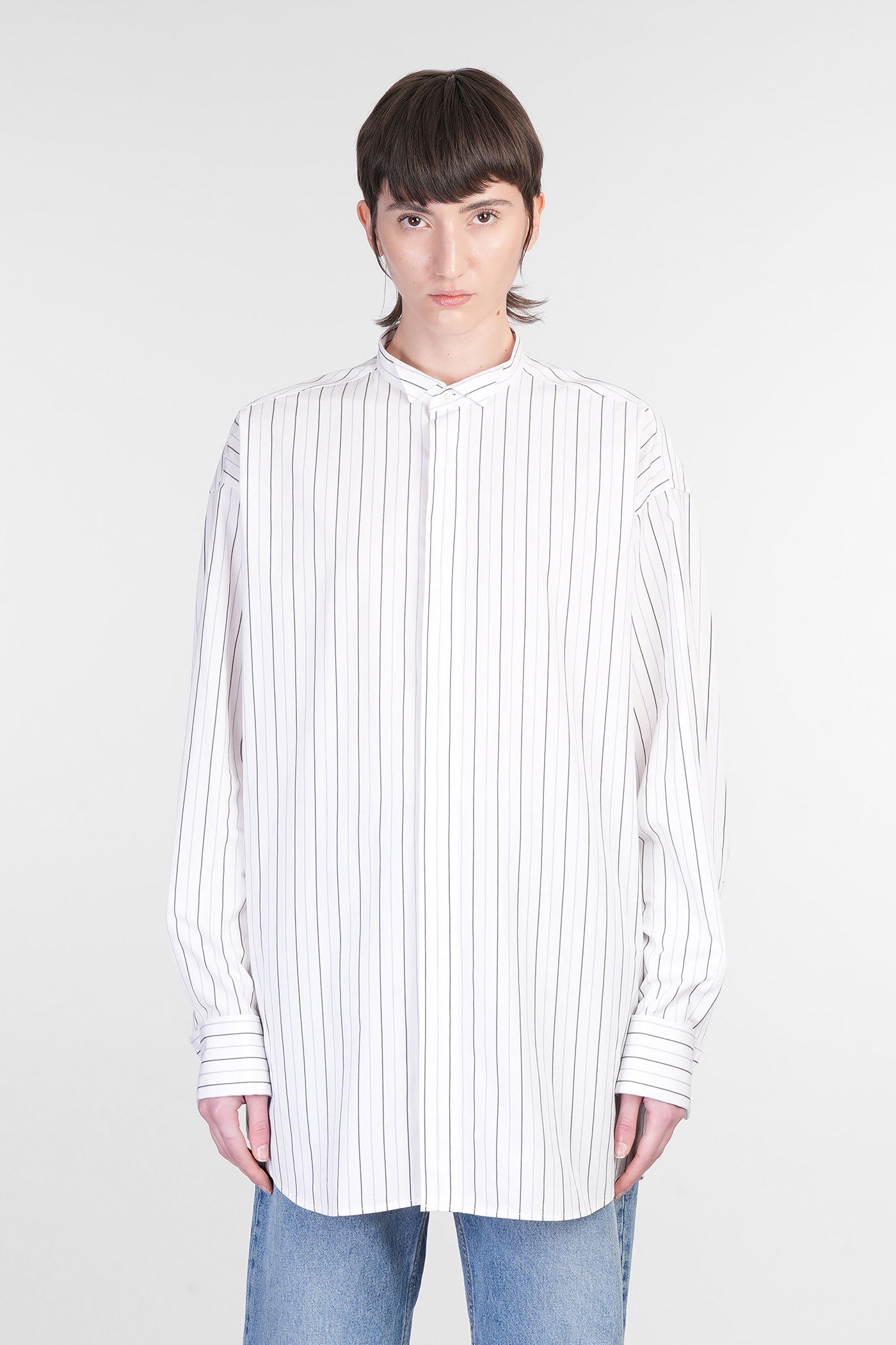 Shirt In White Cotton