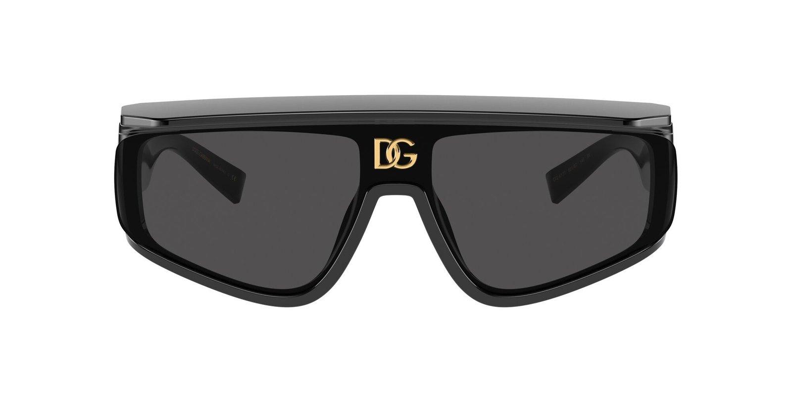 Shop Dolce & Gabbana Rectangular Frame Sunglasses In 501/87