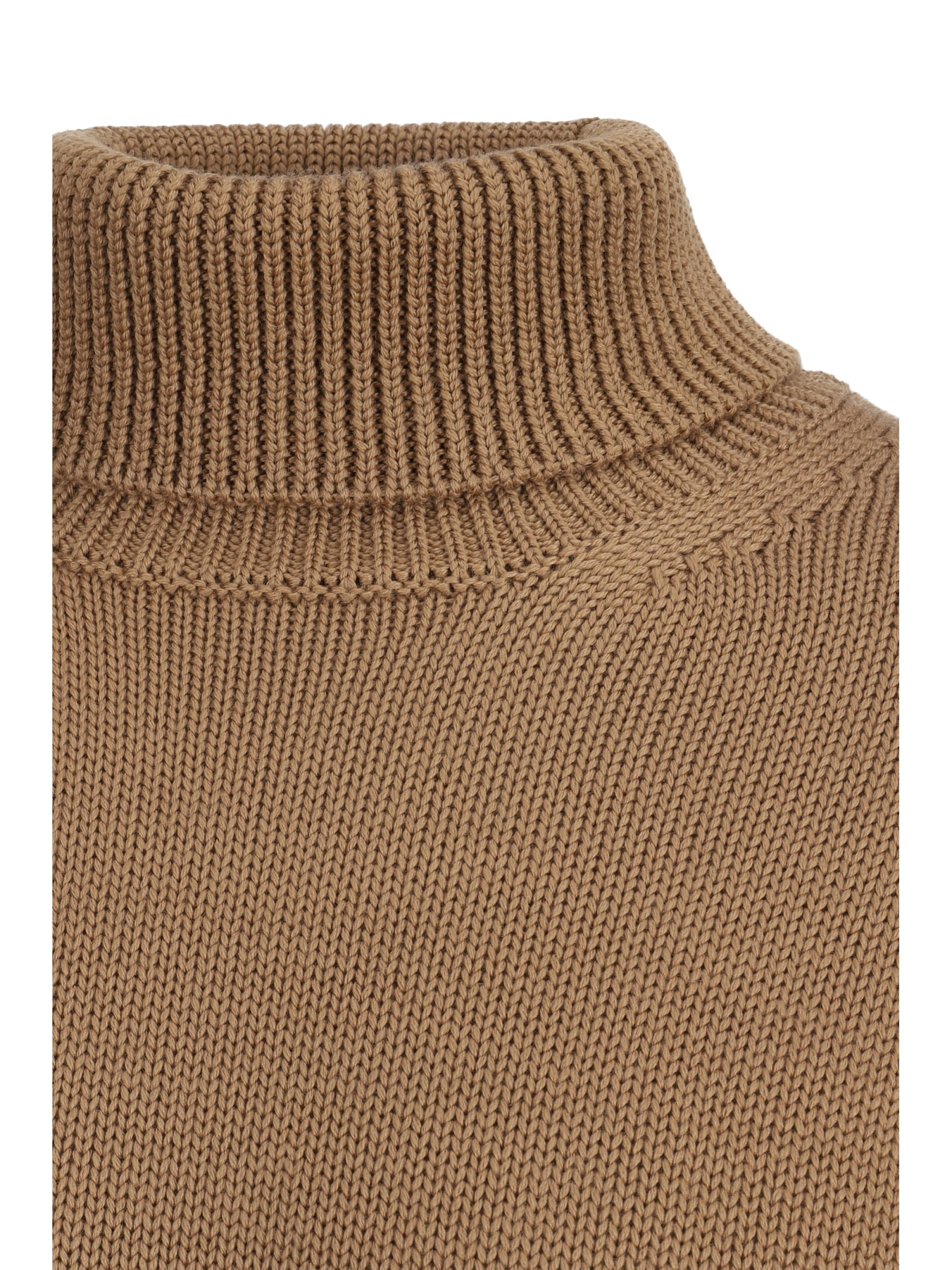 Shop Roberto Collina Turtleneck Sweater In Cammello