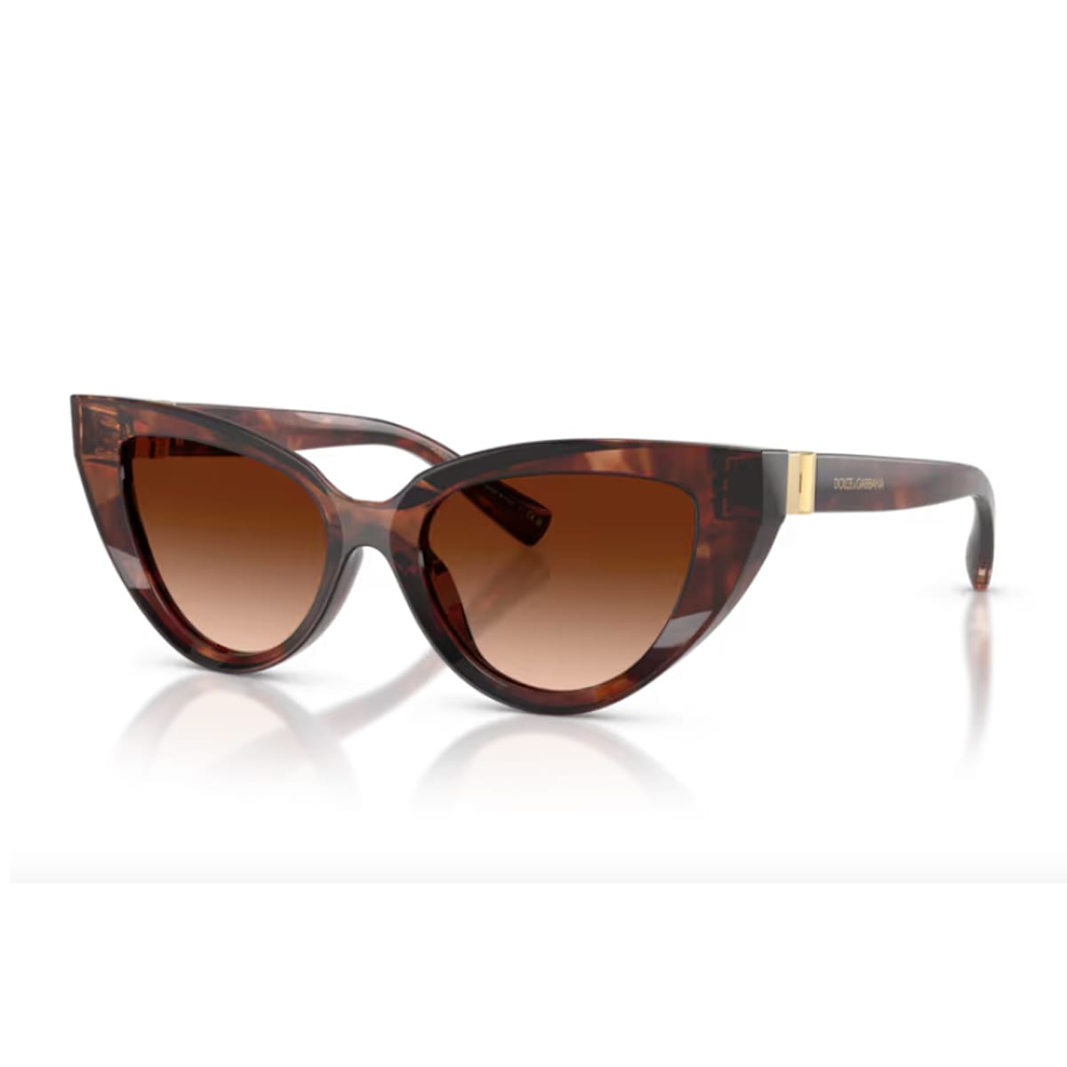 Dolce &amp; Gabbana Eyewear Dolce & Gabbana Dg4497 322274 Havana Rosso Scuro Sunglasses In Brown