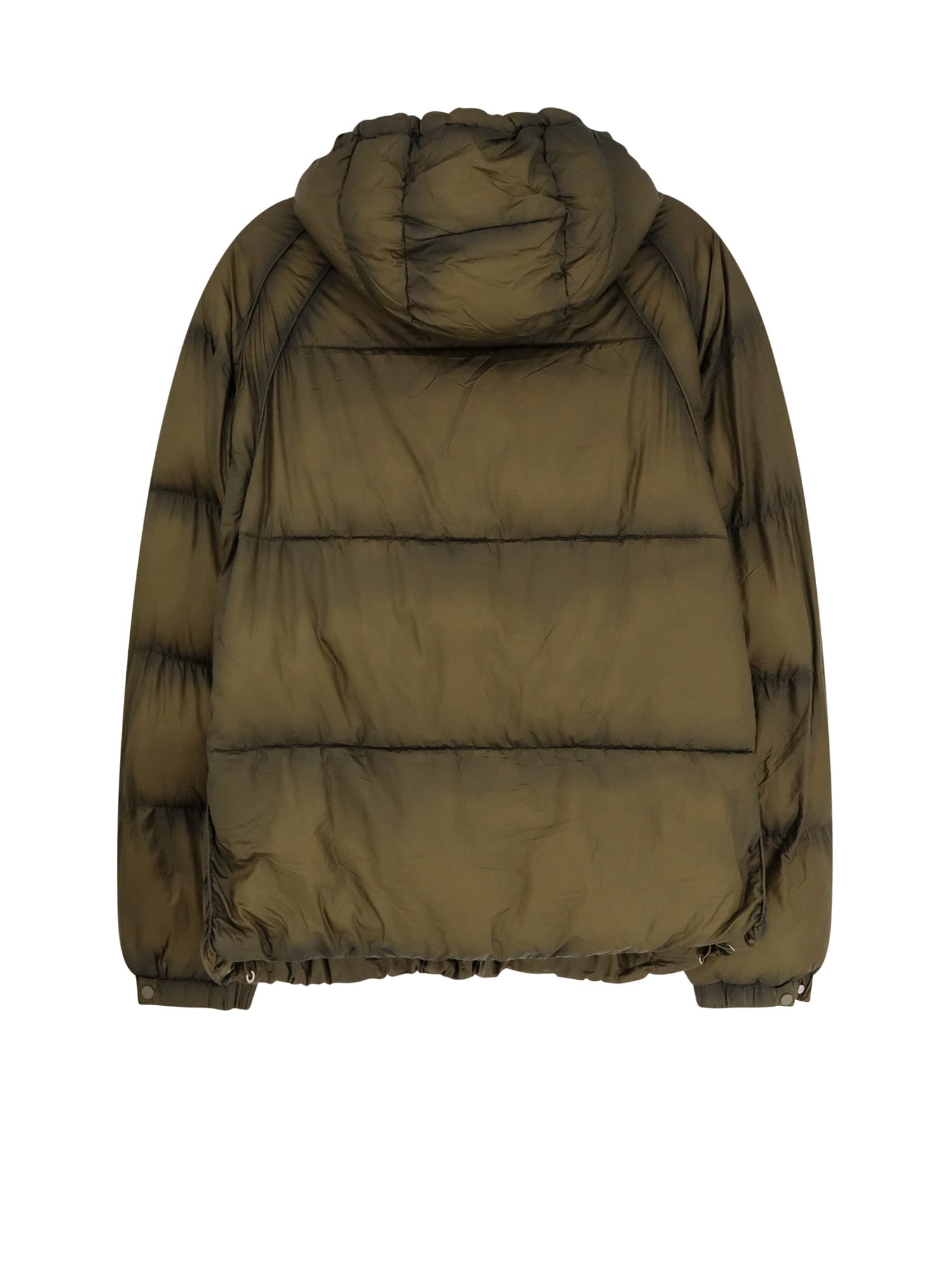 Represent Padded And Quilted Down Jacket In Green