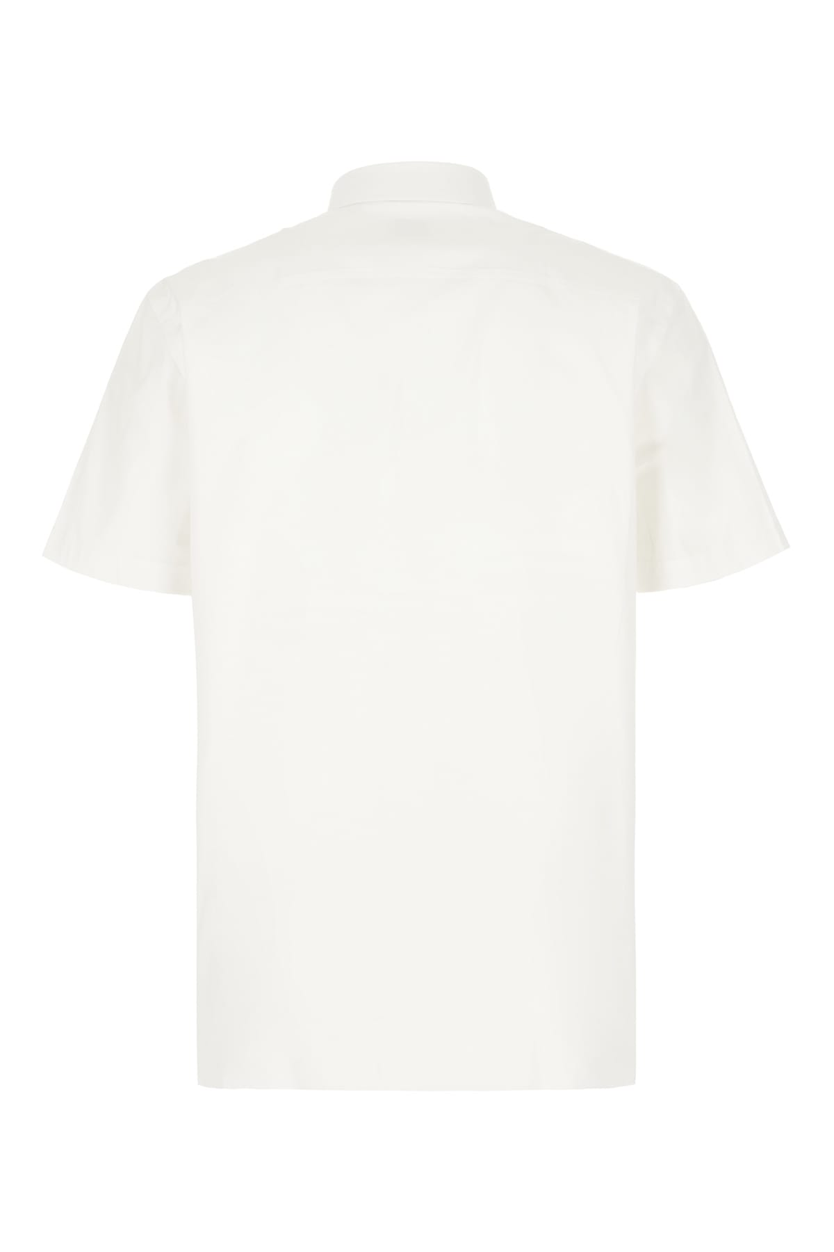 Shop Burberry White Popeline Shirt