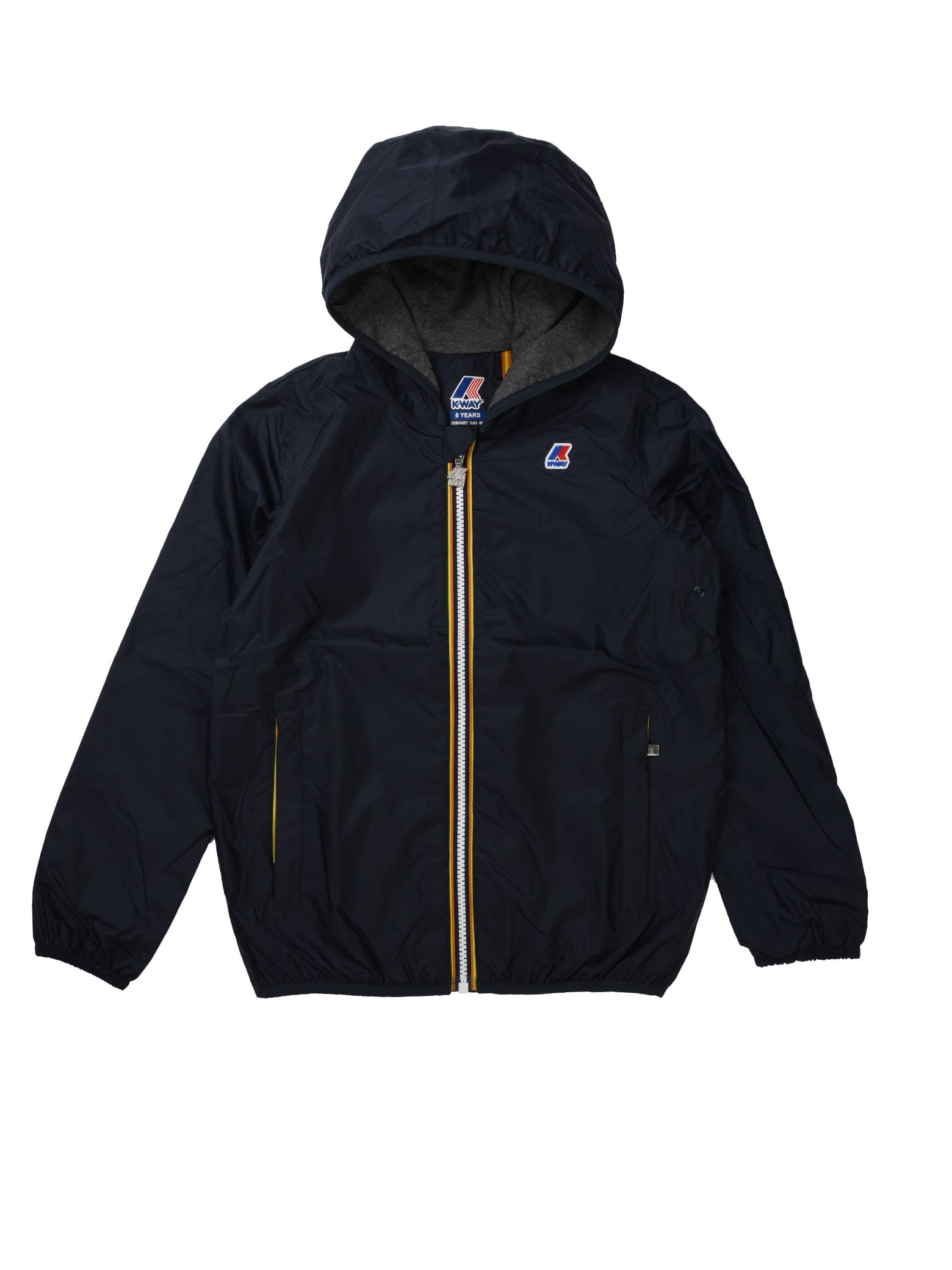 K-way Kids' Blue Jacket With Hood And Jersey