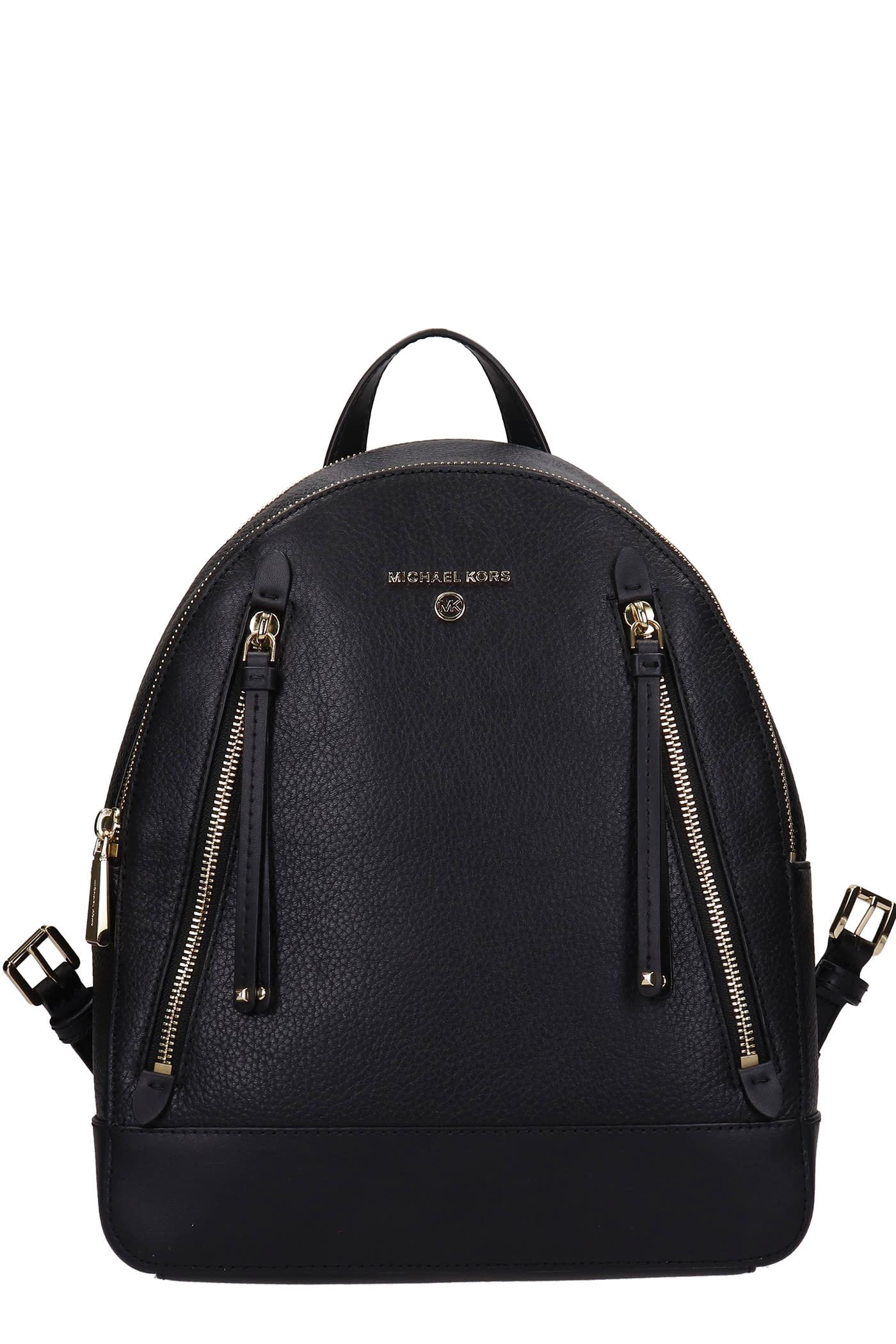 Michael Kors Brooklyn Backpack In Black Leather