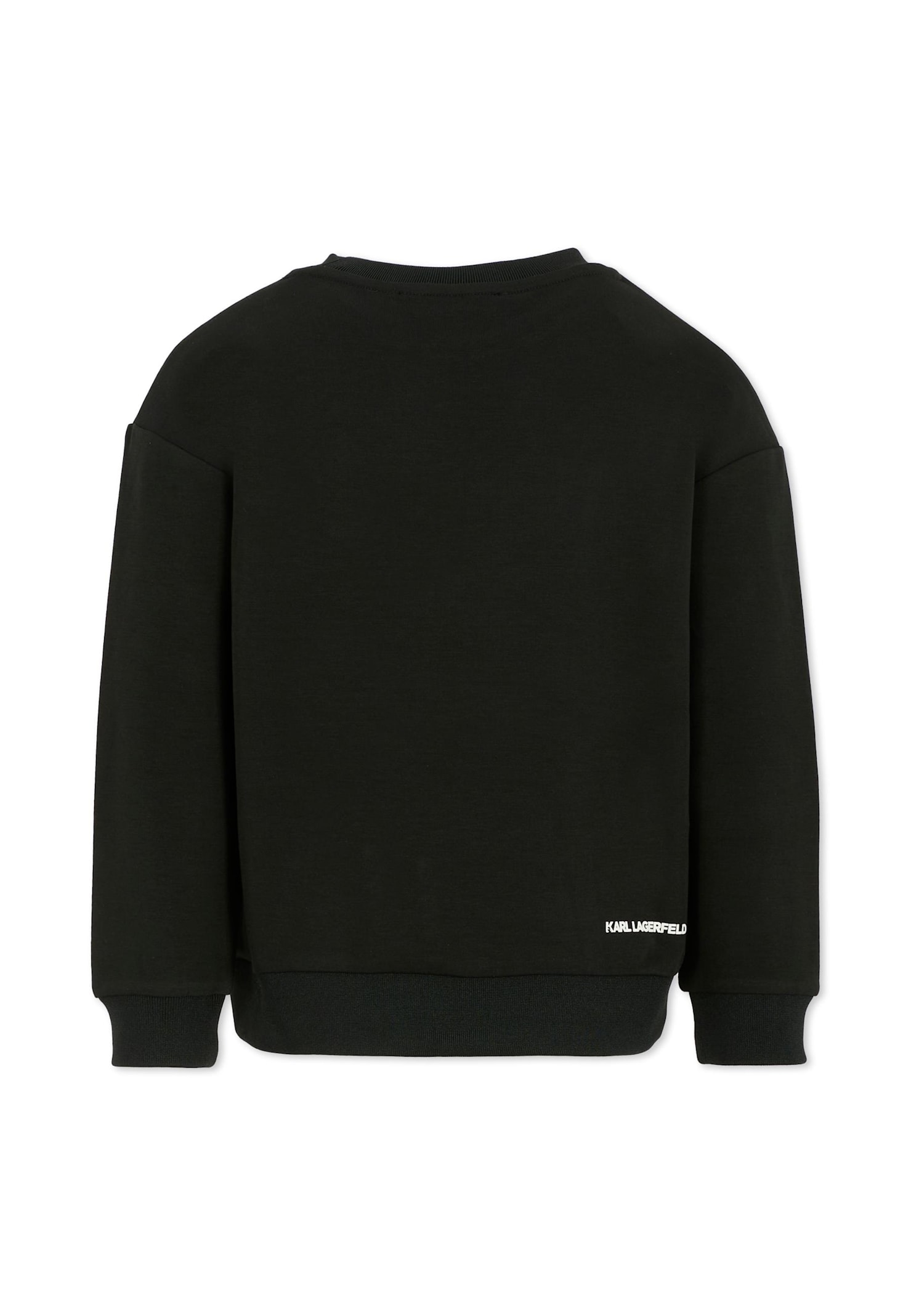 Karl Lagerfeld Black Sweatshirt For Boy With  In Black