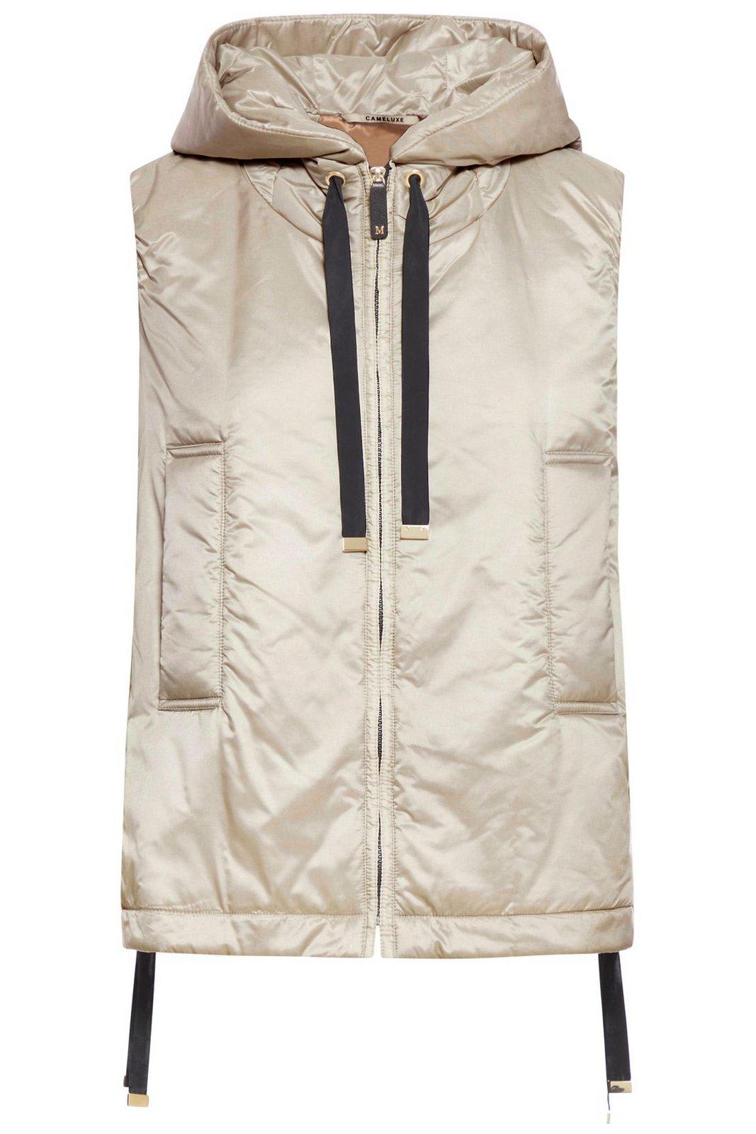 Zip-up Drawstring Gilet