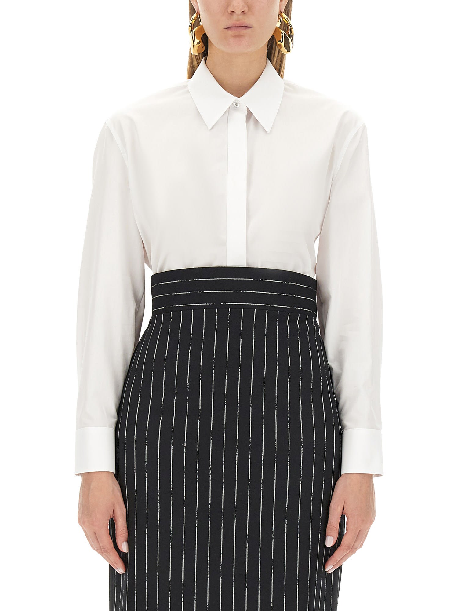 Shop Alexander Mcqueen Classic Shirt In White