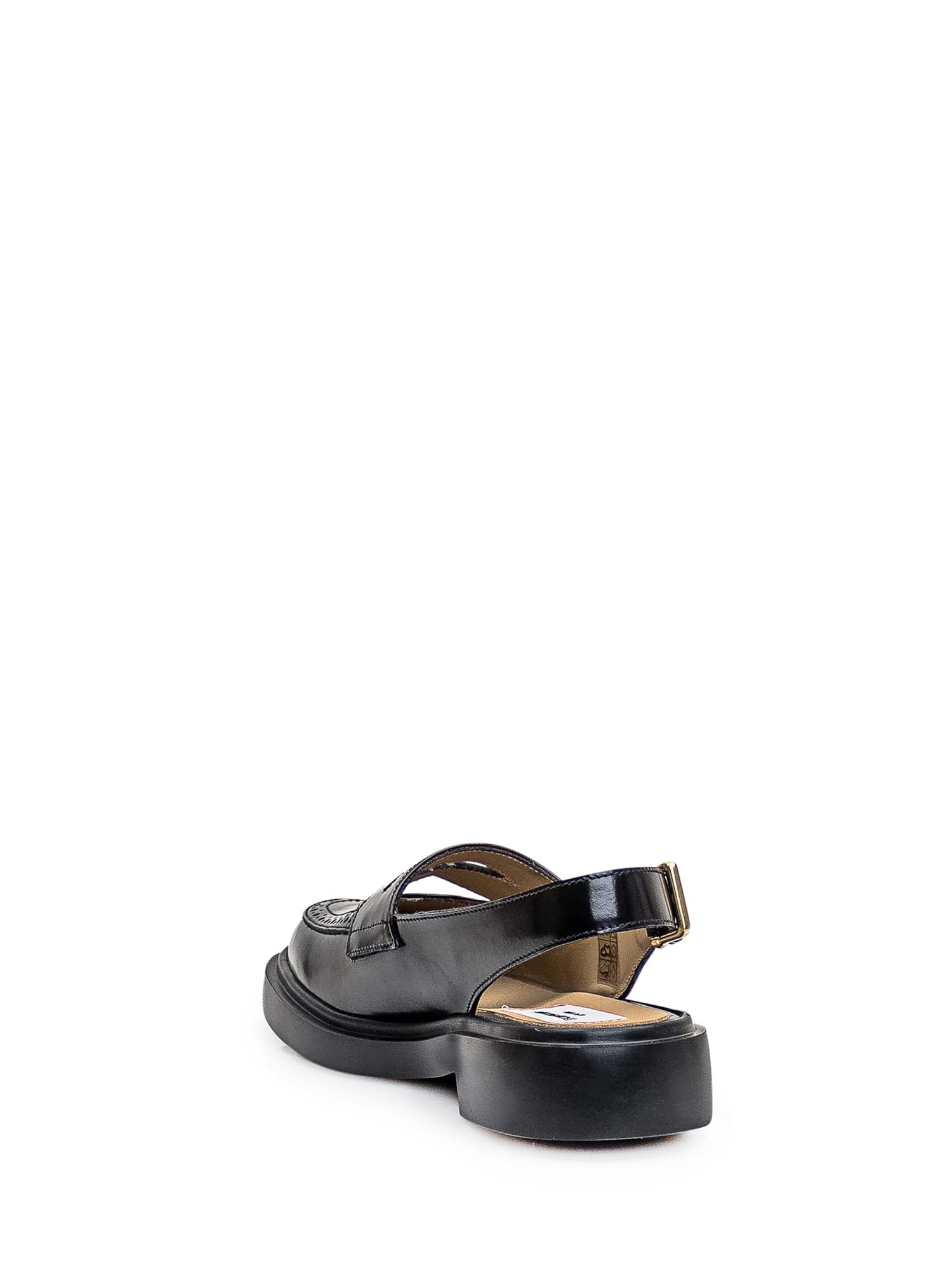 Shop Thom Browne Leather Sandal In Black