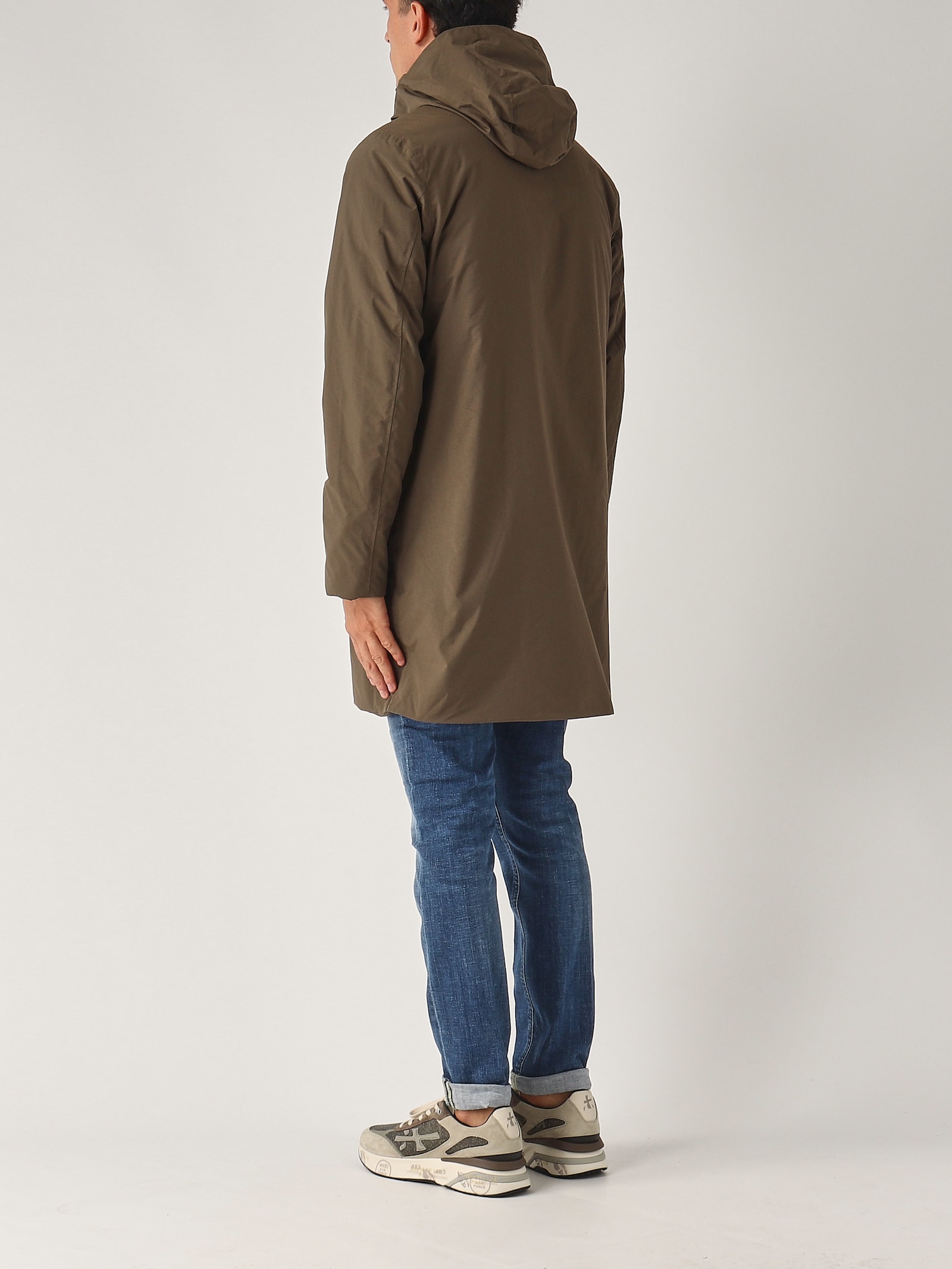 Shop K-way Thomas Warm Ottoman Jacket In Marrone