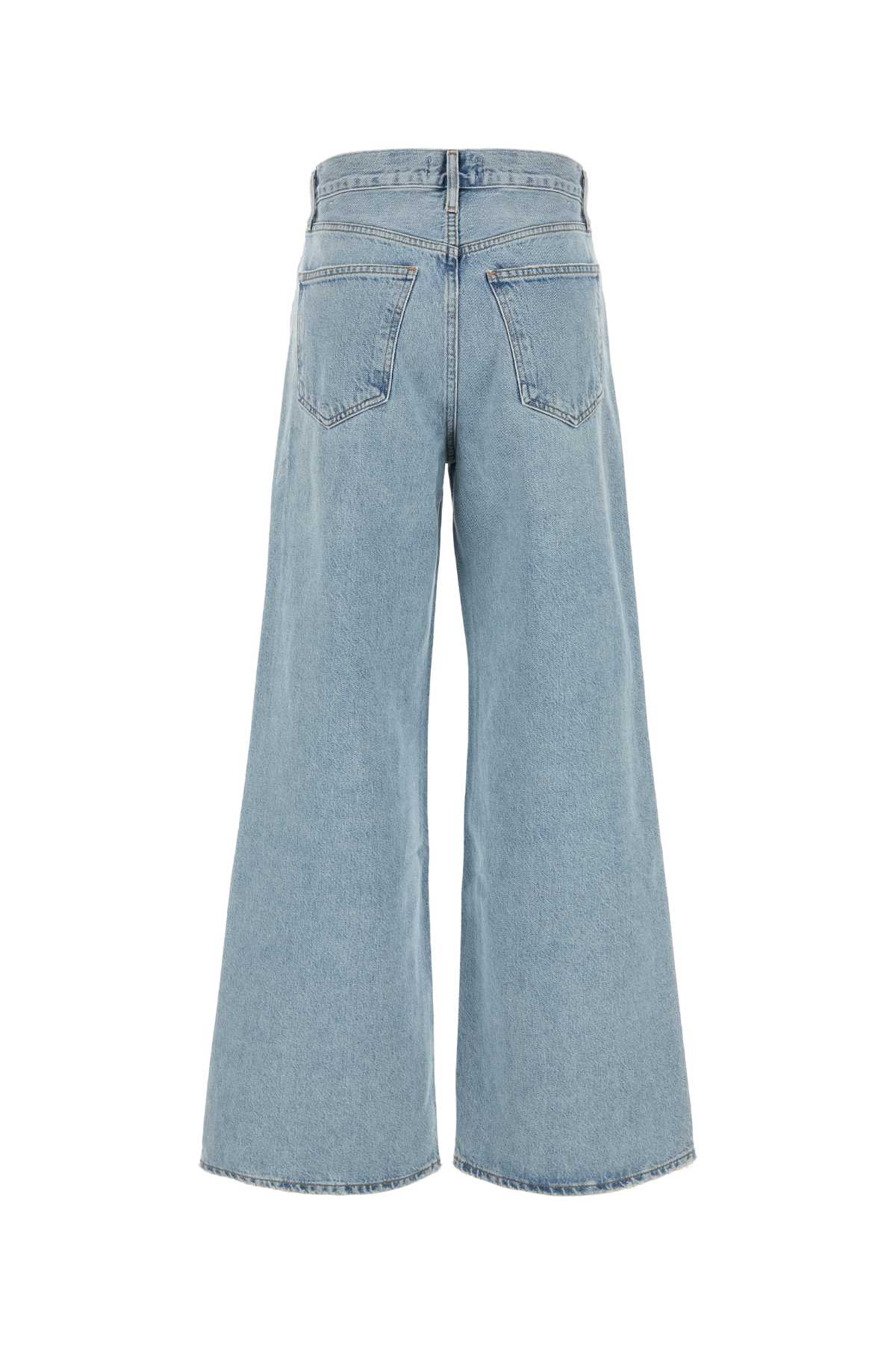 Agolde Low Slung Puddle Straight Leg Jeans In Blue