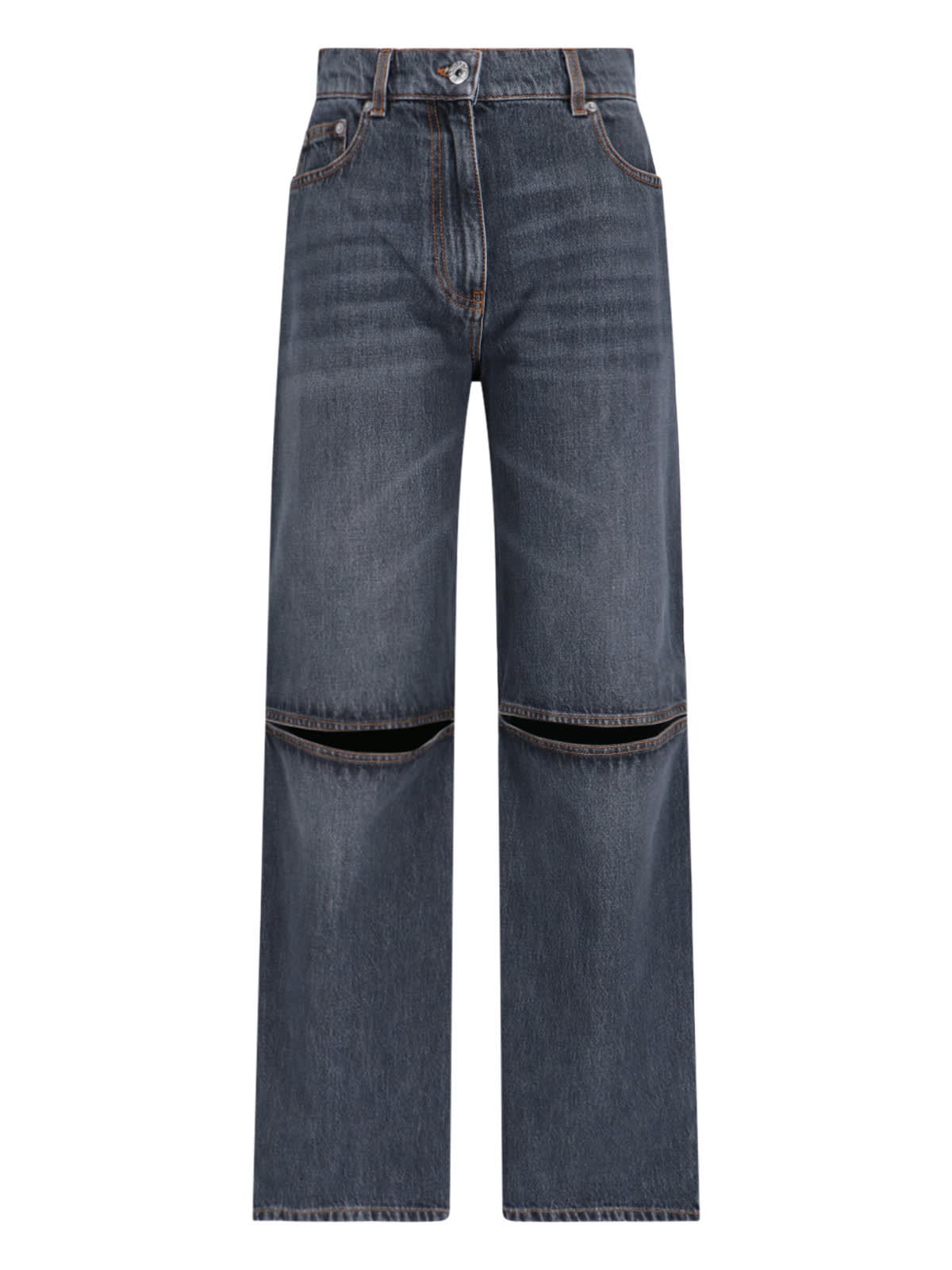 Jw Anderson Straight Jeans In Blue