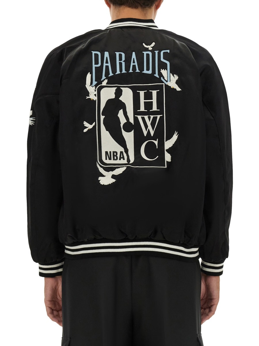 Shop 3paradis Varsity Jacket In Black