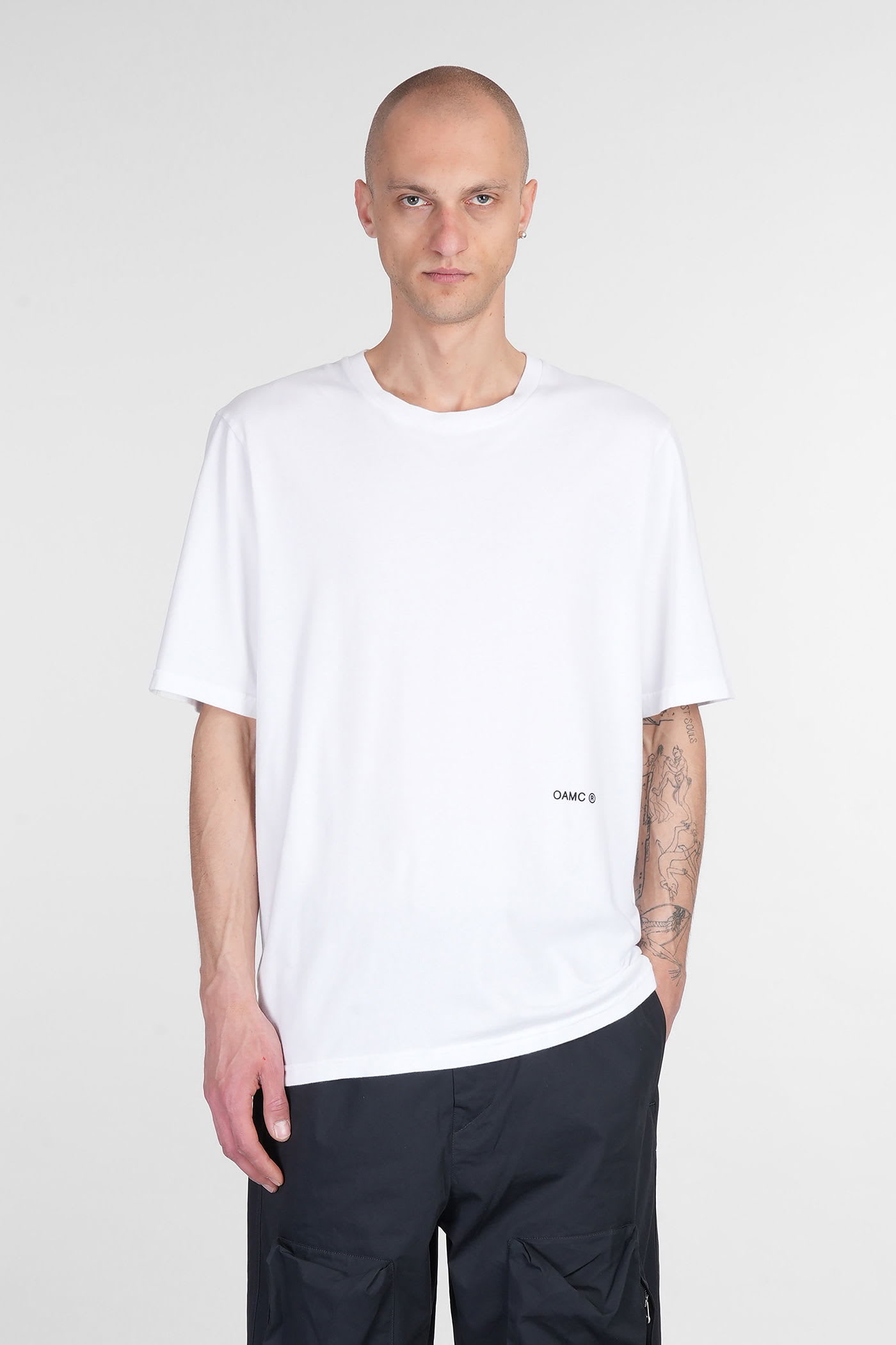 T-shirt In White Cotton