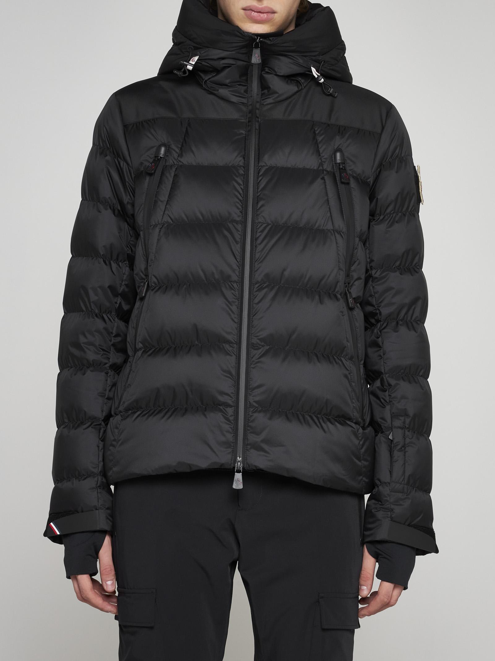 Shop Moncler Camurac Hooded Quilted Nylon Down Jacket In Black