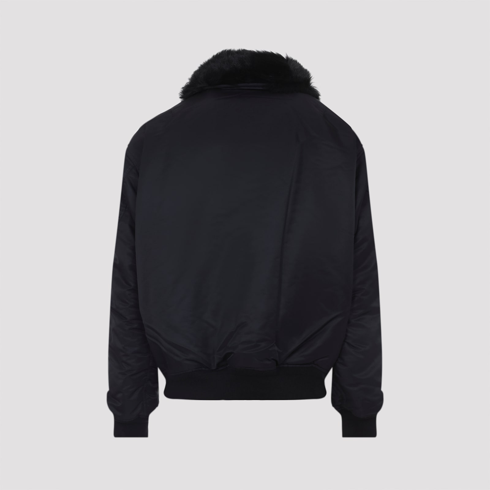Moose Knuckles Ludo Gold Bomber Jacket In Black