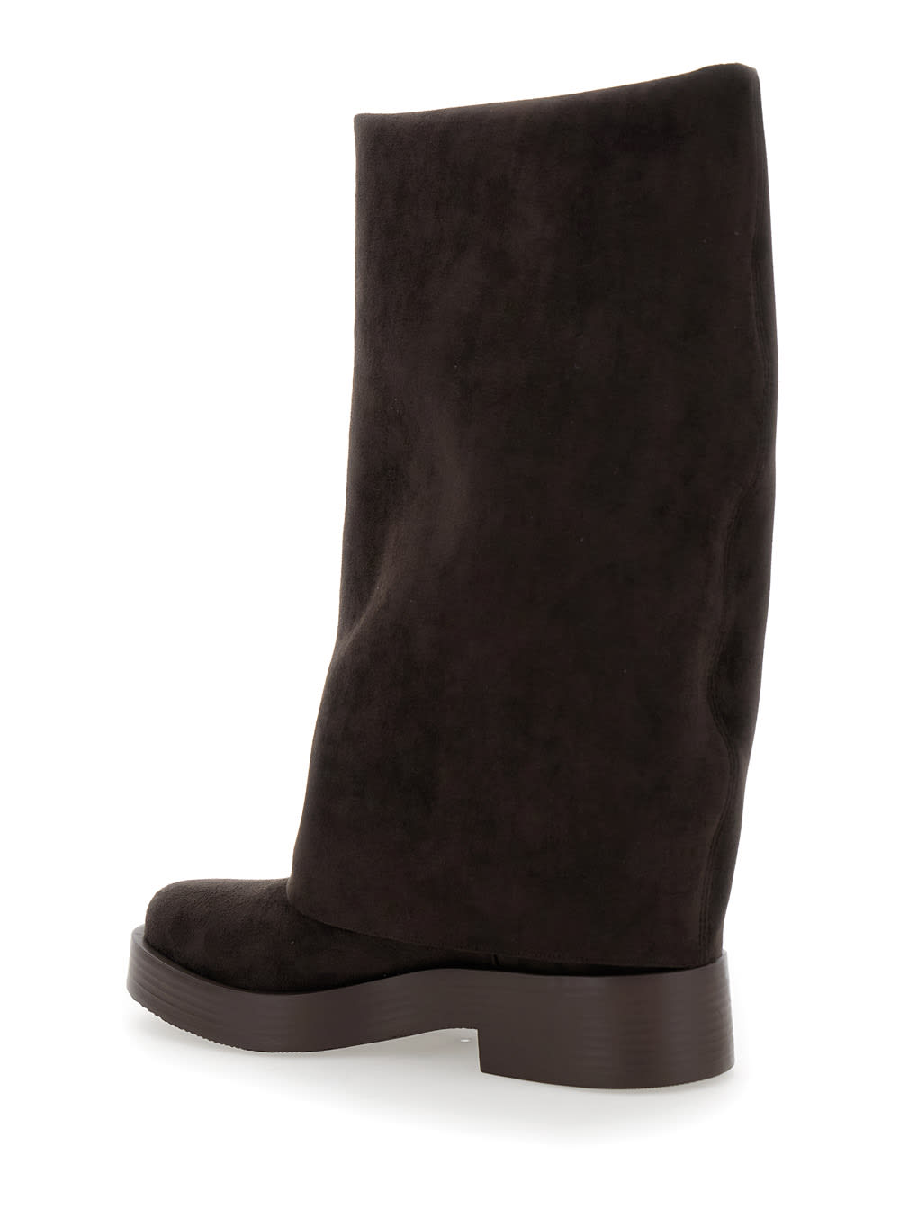 Shop Casadei Charlie Brown Multi-layer Boots In Suede Woman