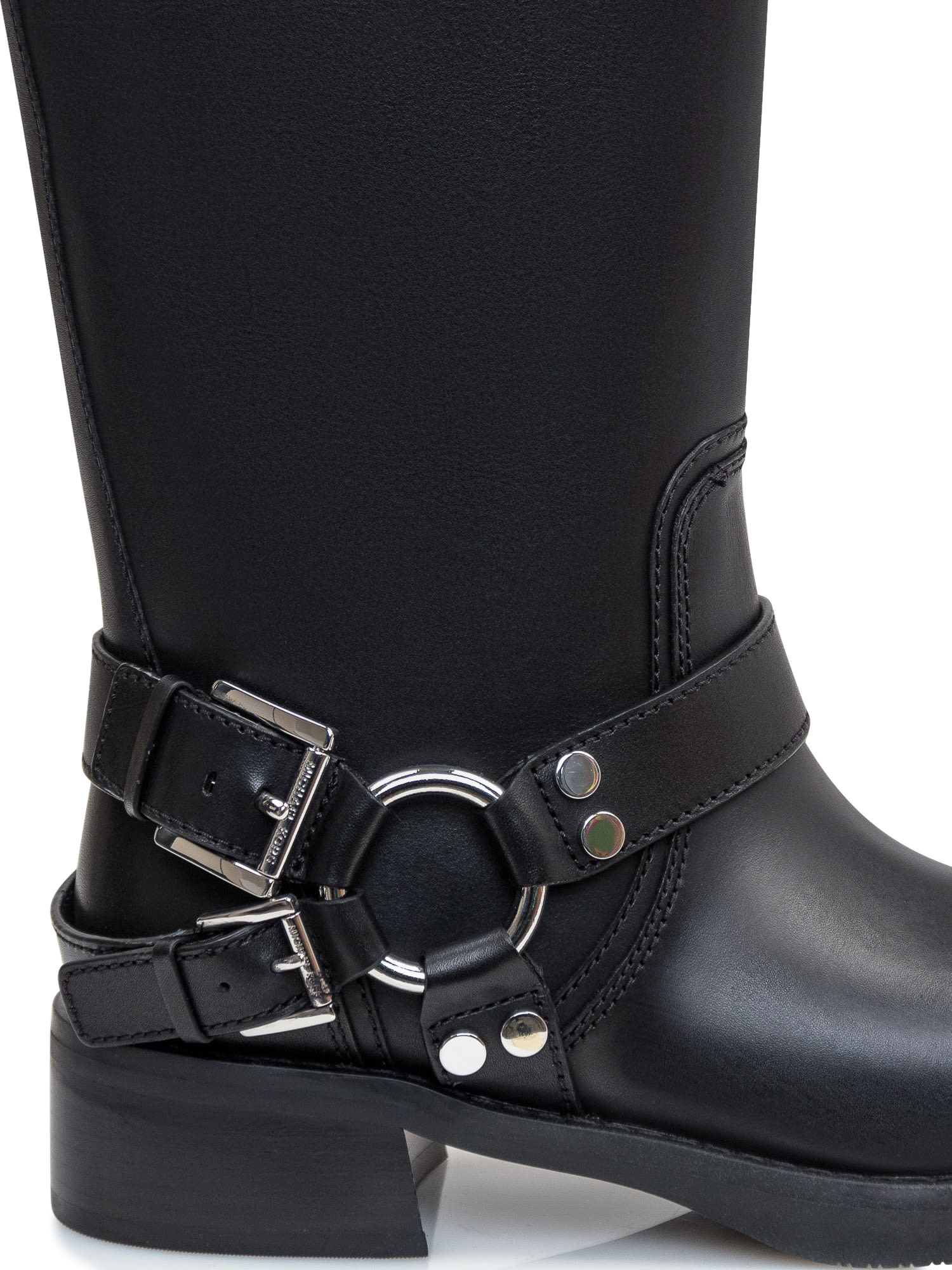 Michael Kors Crosby Moto Boot In Black