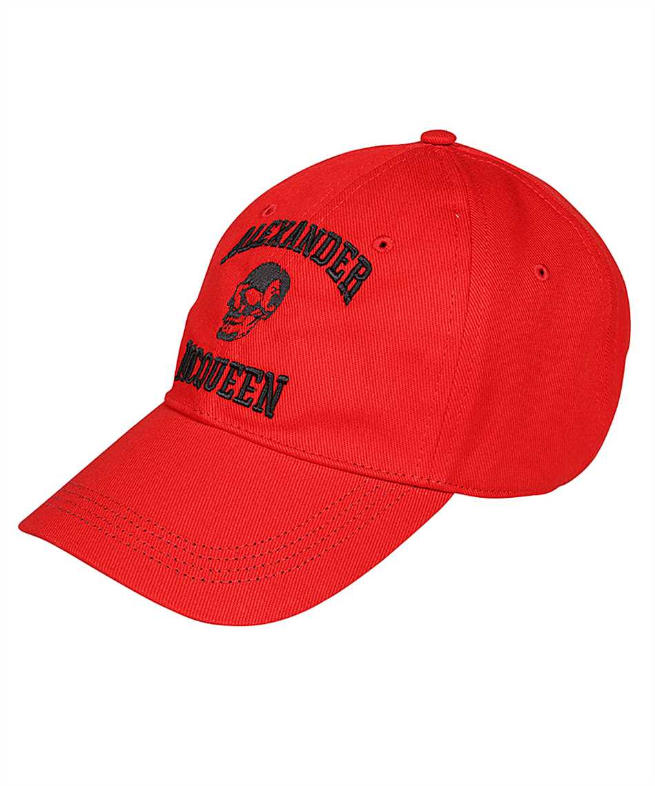 Shop Alexander Mcqueen Logo Baseball Cap In Red