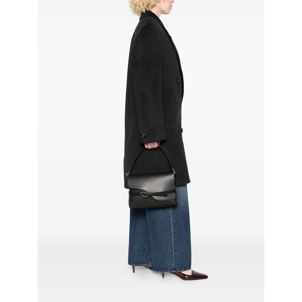 Atp Atelier Lierna Leather Shoulder Bag In Black