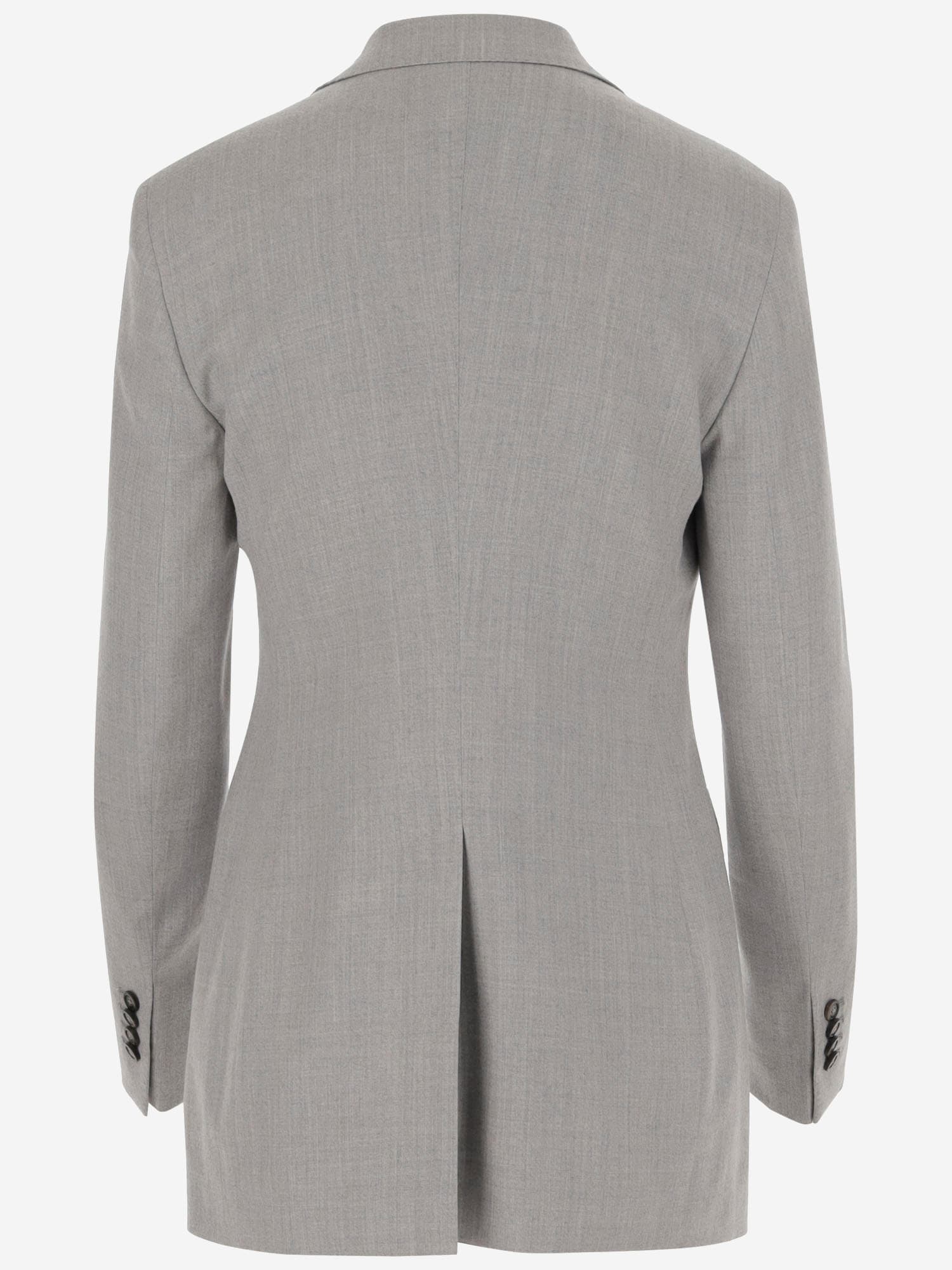 Shop Tagliatore Wool Blend Single-breasted Jacket In Grey