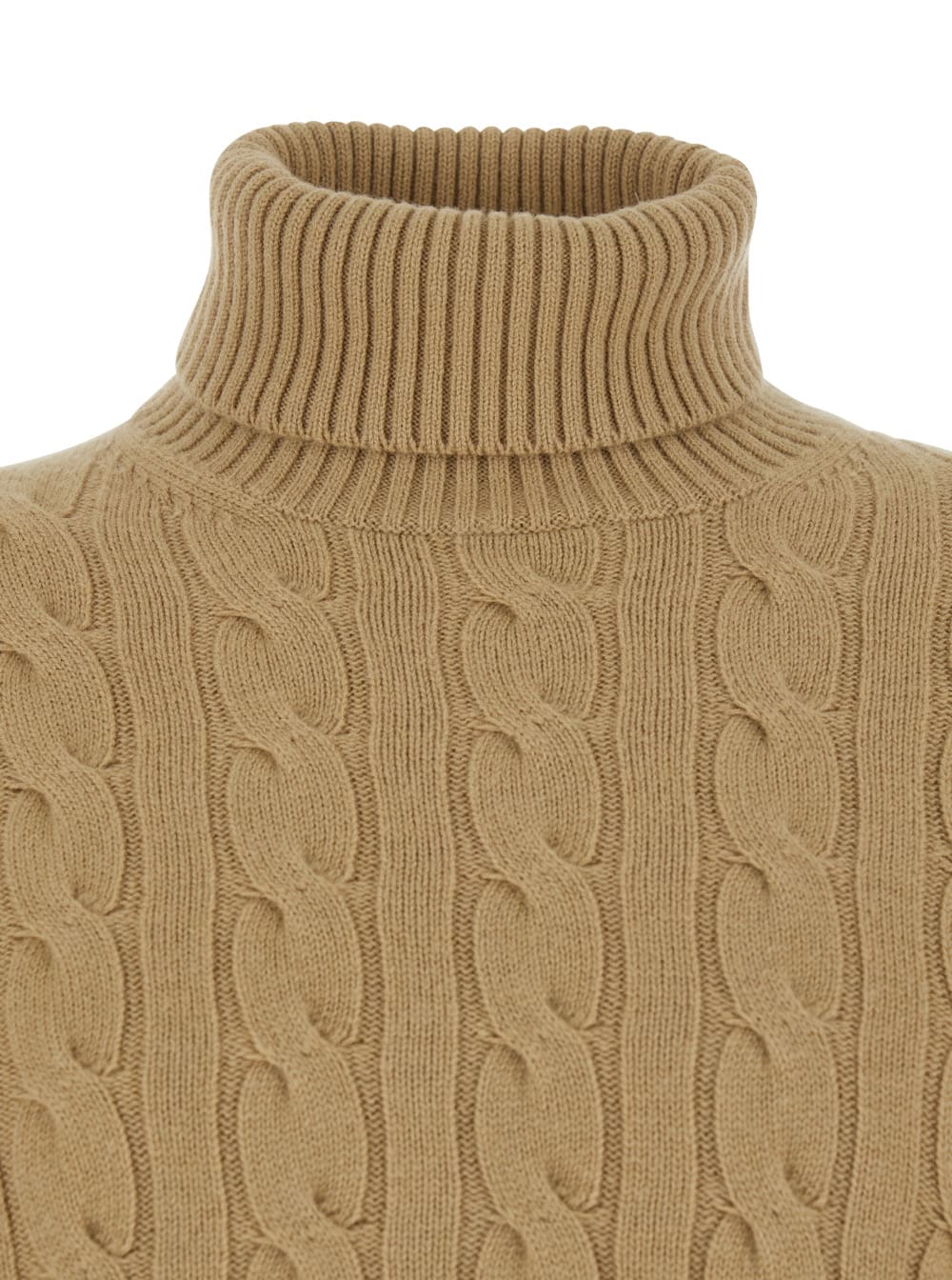 Kangra Cashmere Dolcevita Treccia Finezza 7gg In Sand