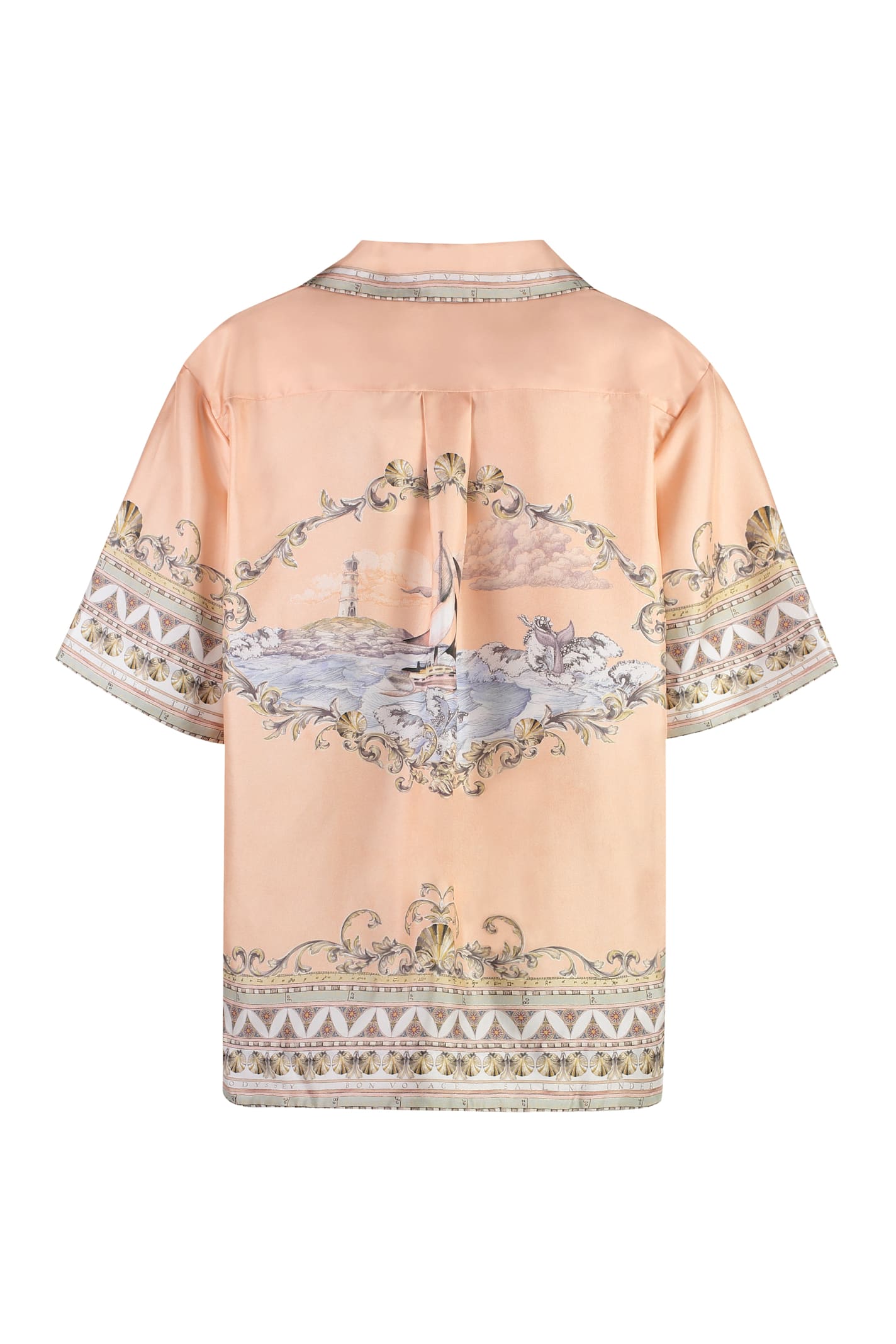 Zimmermann High Tide Oversized Shirt In Pink