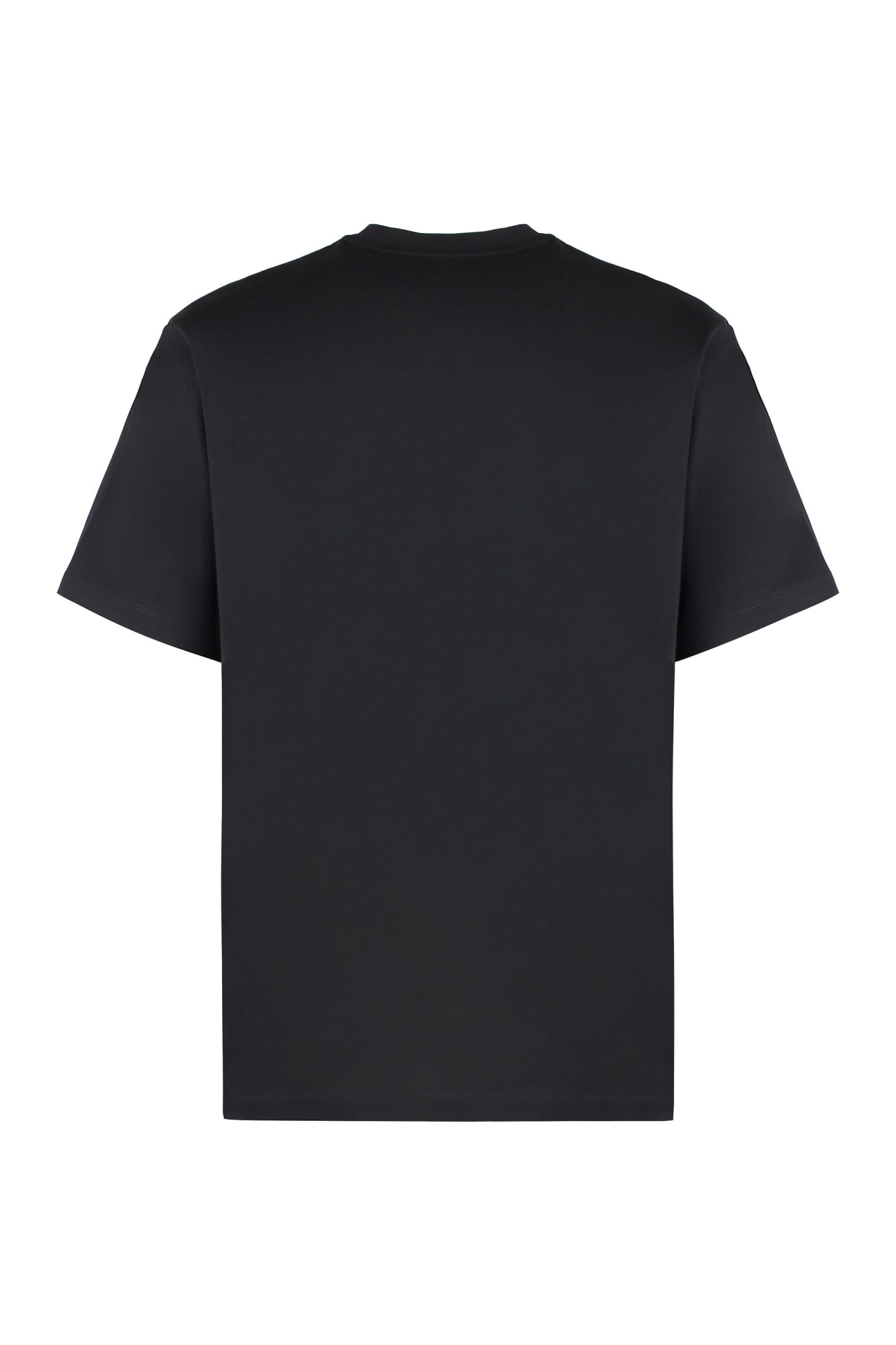 Y-3 Logo Cotton T-shirt In Black