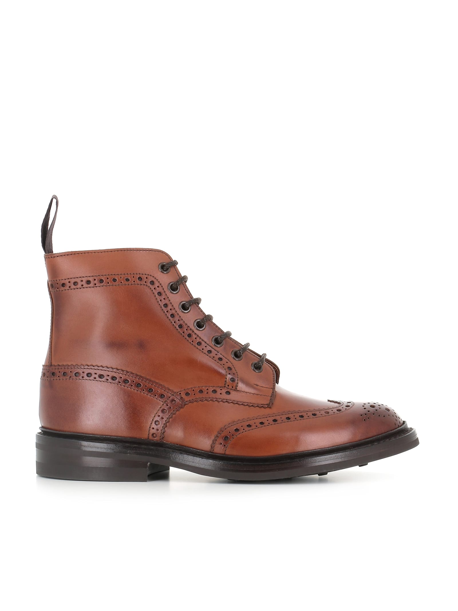 Tricker's Lace-up Boot Stow In Brown