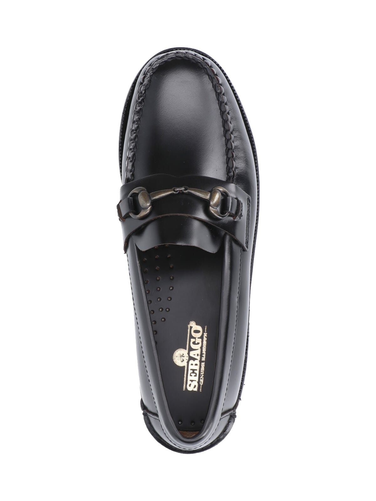 Sebago Horsebit-detail Leather Loafers In Black