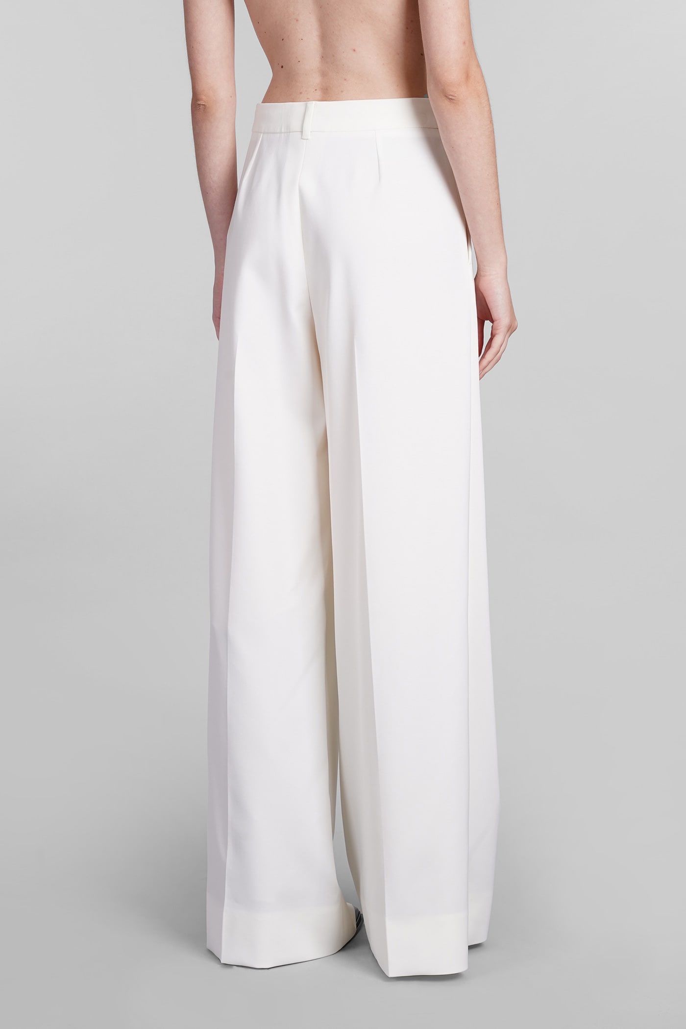 Shop Stella Mccartney Pants In Beige Wool