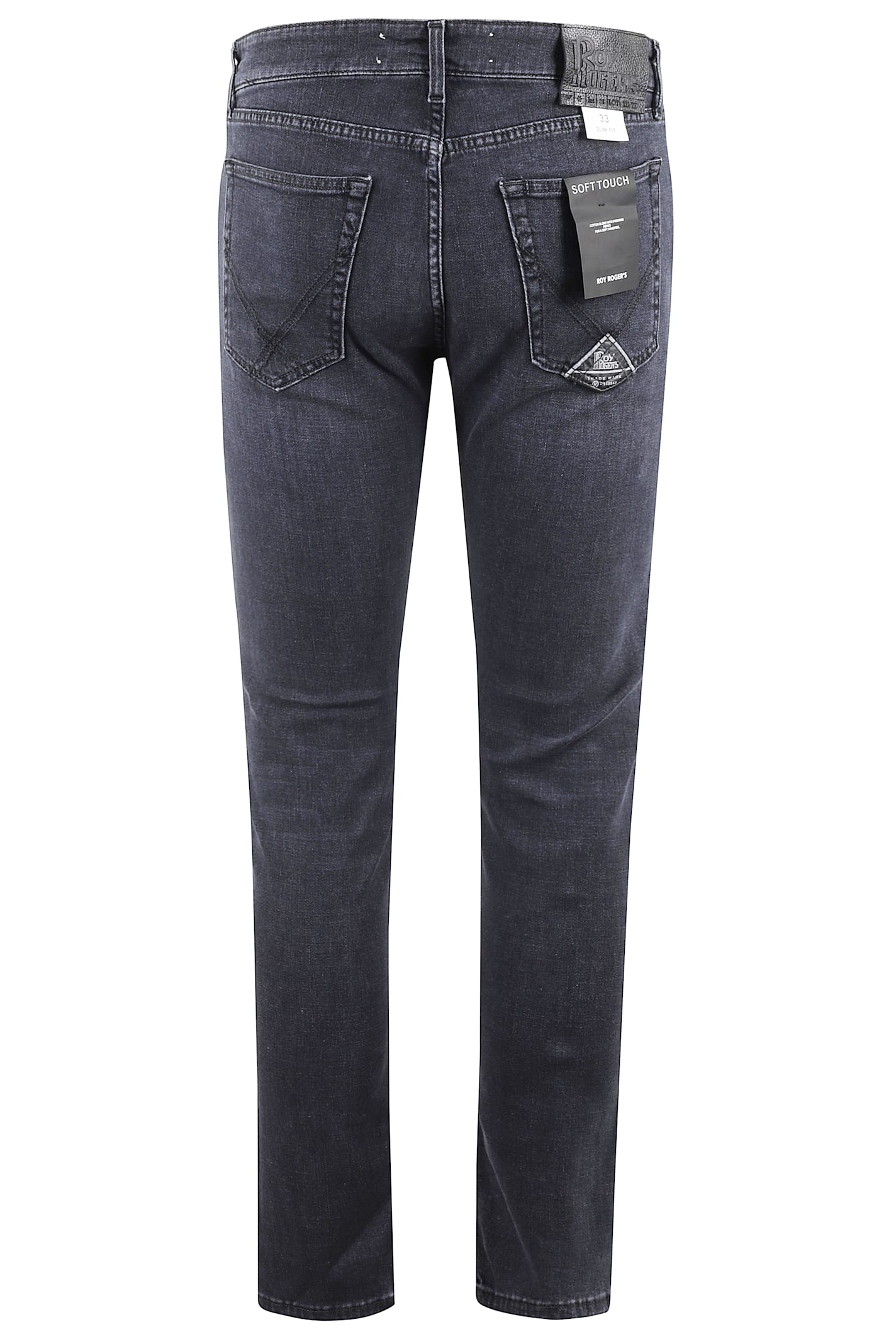 Roy Rogers Classic Five-pocket Jeans With Soft Touch Finish In Black