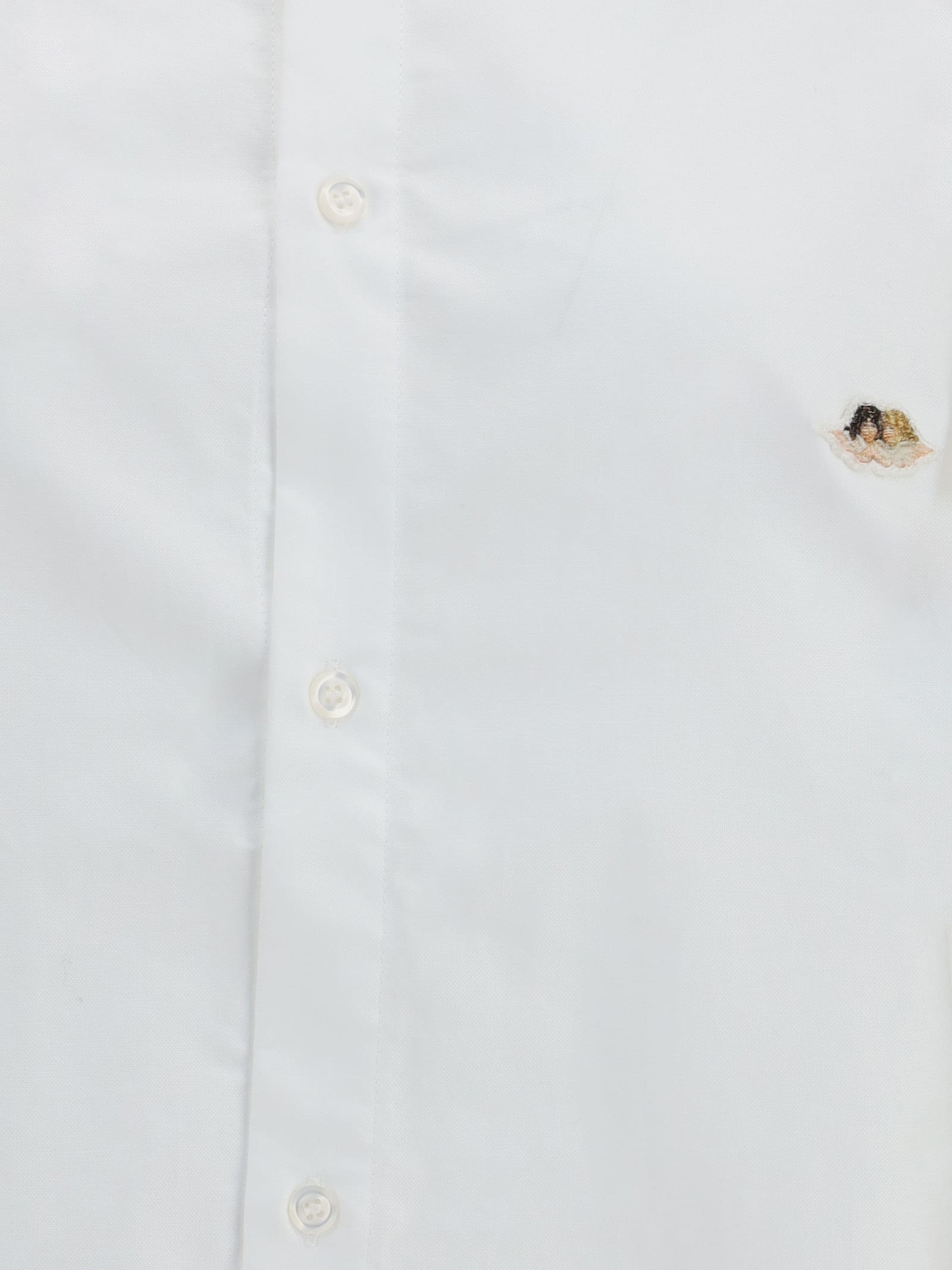 Fiorucci Iconic Angels Patch Shirt In White