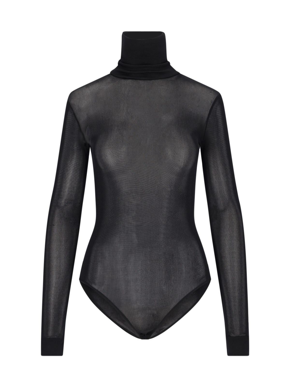 Transparent Turtleneck Bodysuit