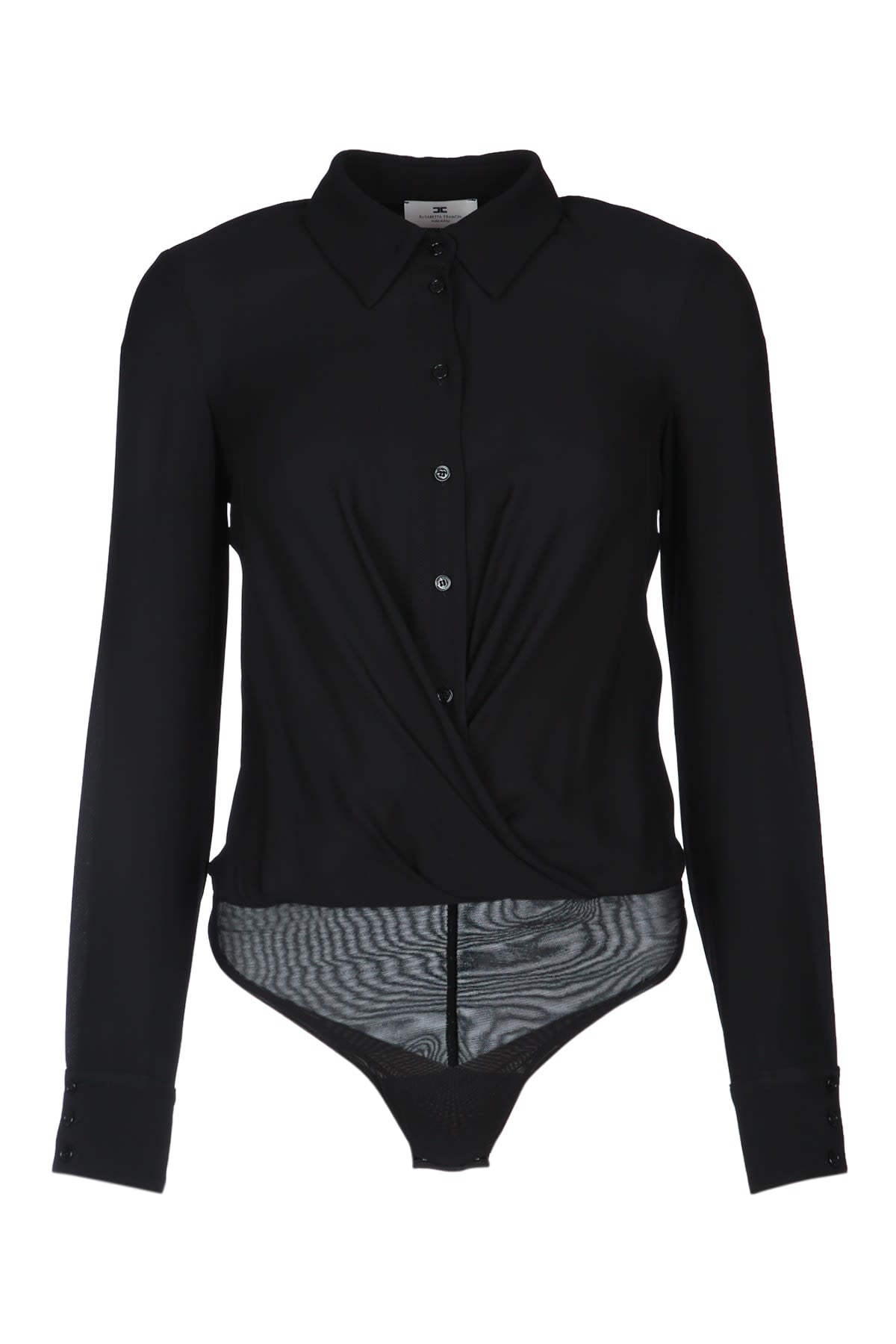 Elisabetta Franchi Camicia Body In Black