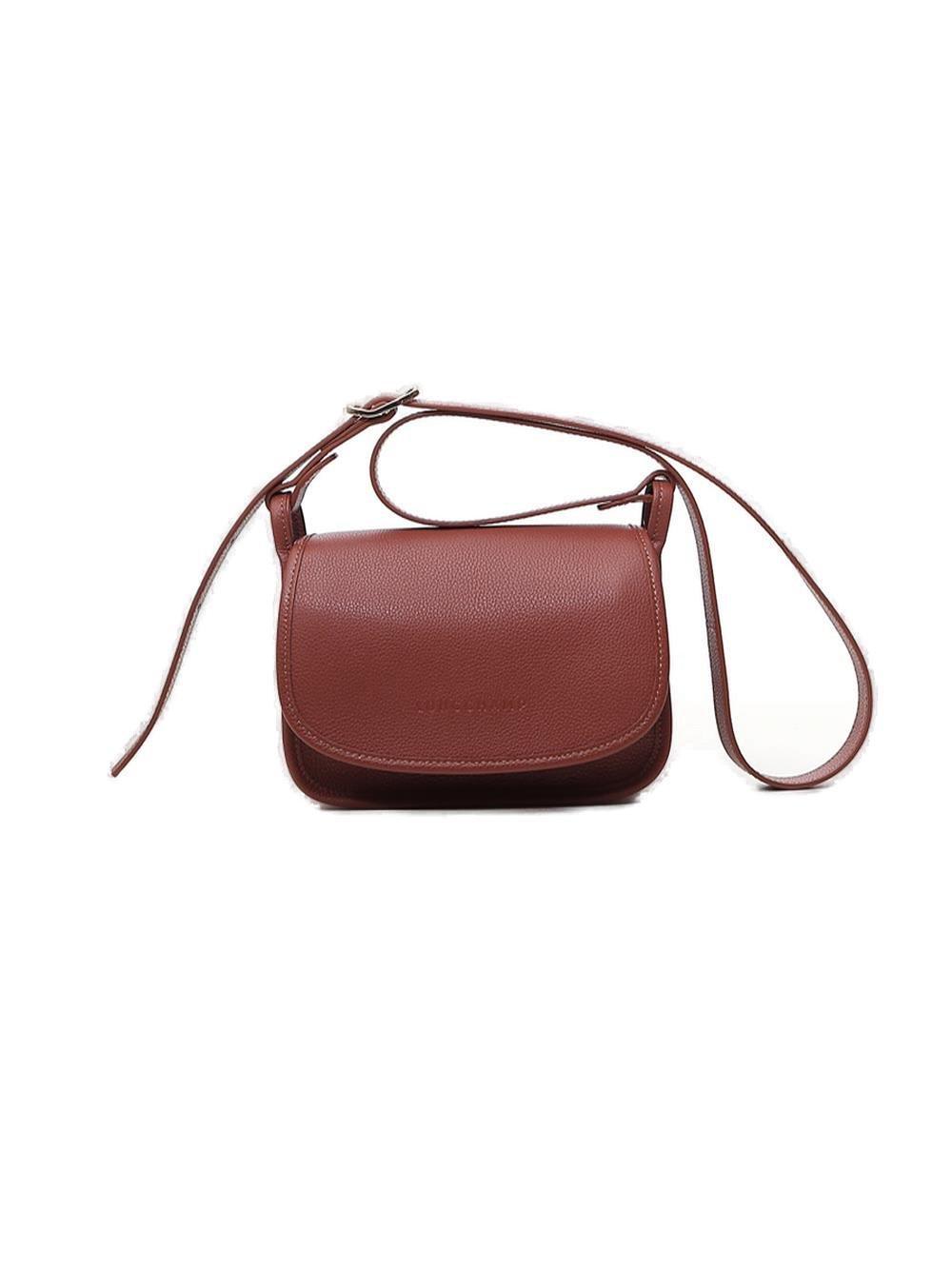 Shop Longchamp Le Foulonne Small Crossbody Bag In Brown